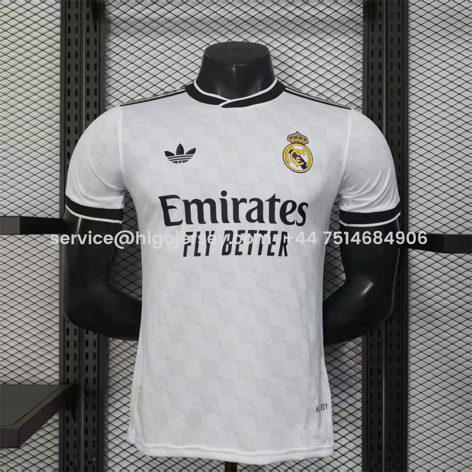 Higojerseys-Real Madrid 25-26 Polka Dots White Jersey - Player Version