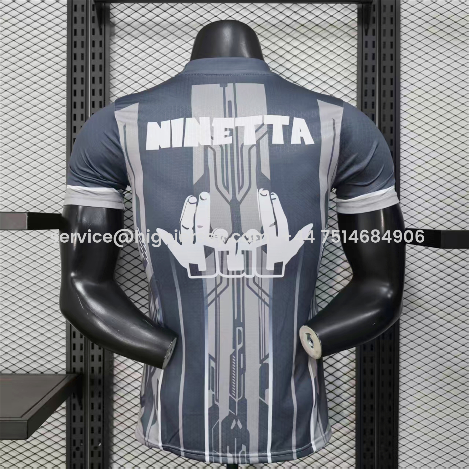 Higojerseys-Marseille 25-26 Grey Stripes Special Jersey - Player Version