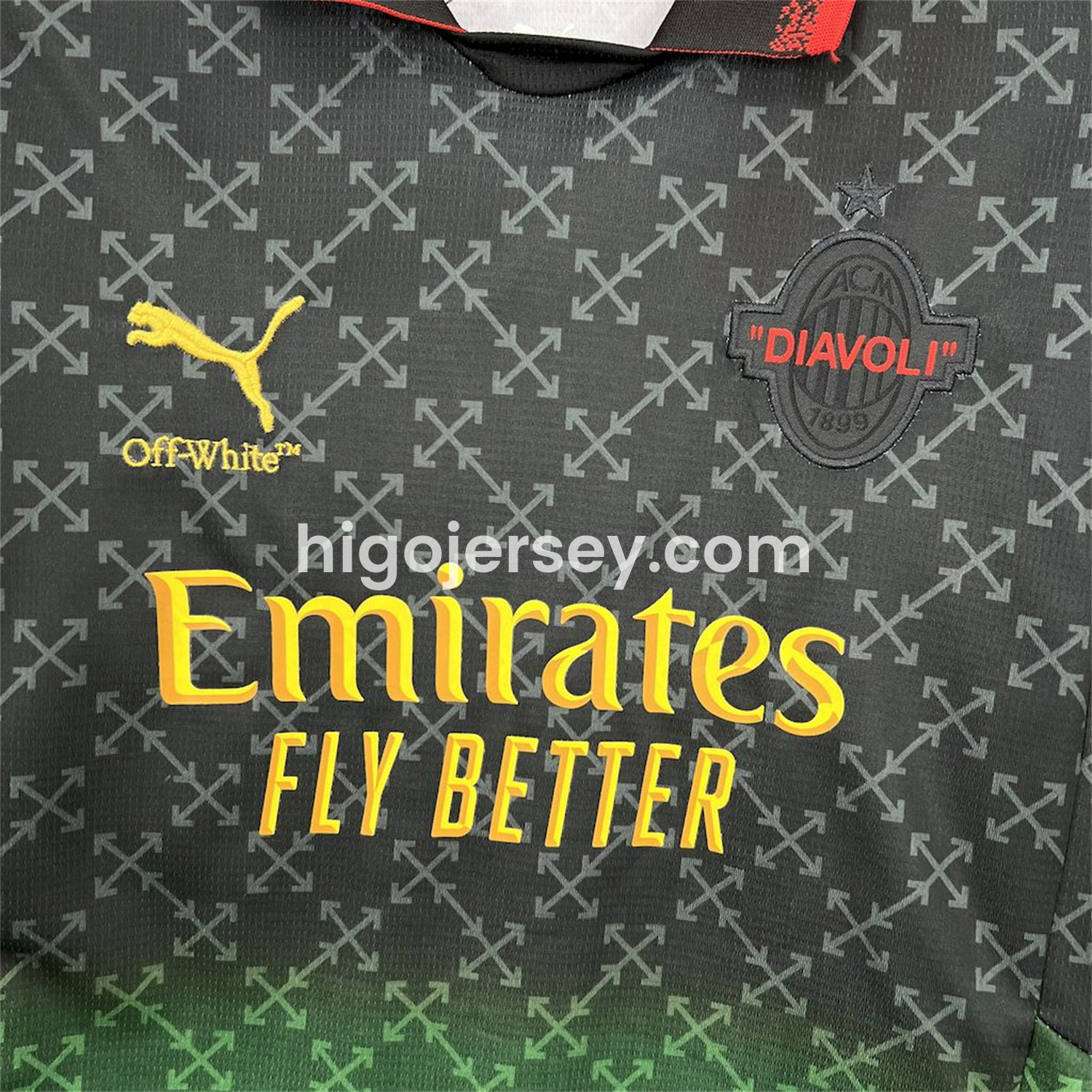 Higojerseys-AC Milan 24-25 Fourth “Diavoli” Special Edition Kids Kit