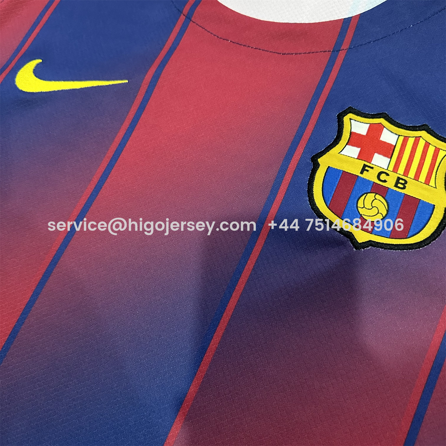 Higojerseys-Barcelona 25-26 Home Unsponsored Jersey - Fans Version