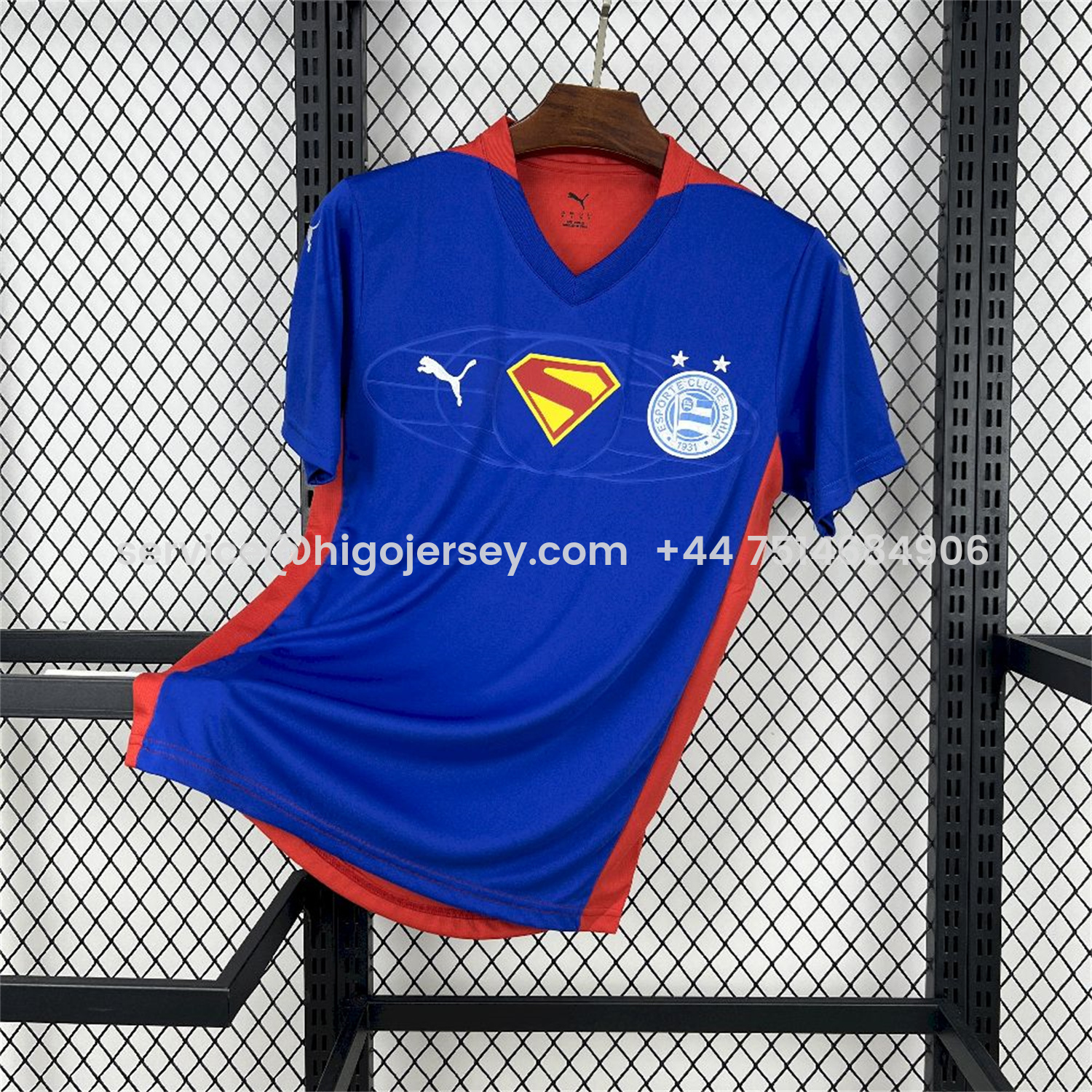 Higojerseys-Bahia 25-26 Super-Man Blue Jersey - Fans Version