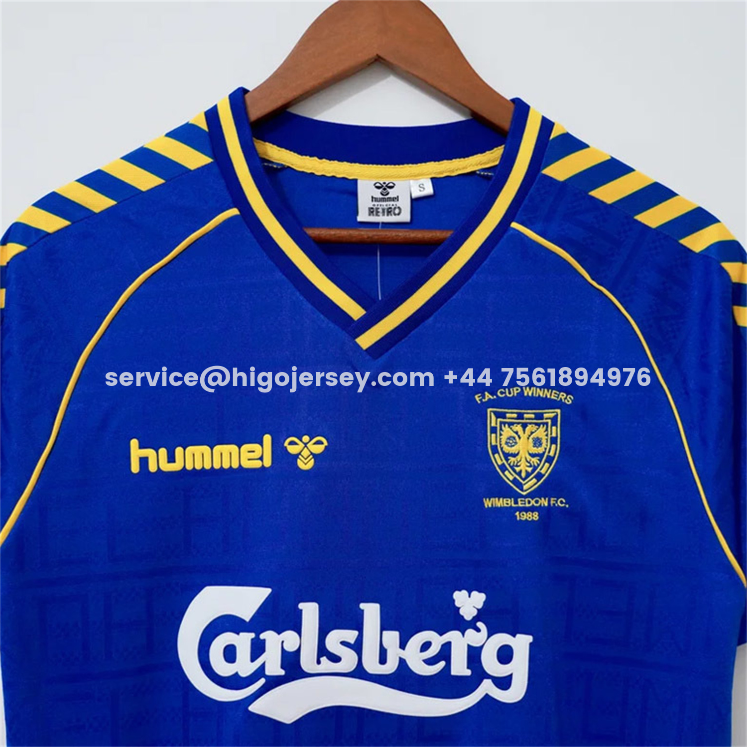 Higojerseys-Retro Wimbledon 1988-89 Home Blue Jersey
