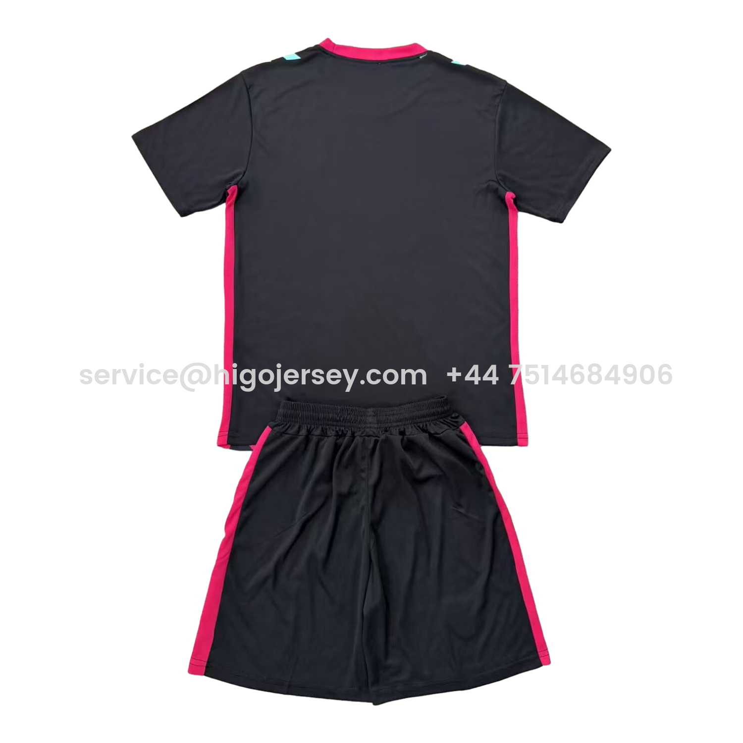 Higojerseys-Sunderland 25-26 Goalkeeper Black And Pink Kids Kit