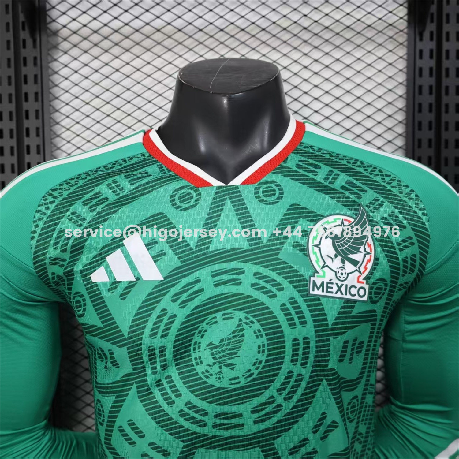 Higojerseys-Mexico 2026 Home Long Sleeves Jersey - Player Version
