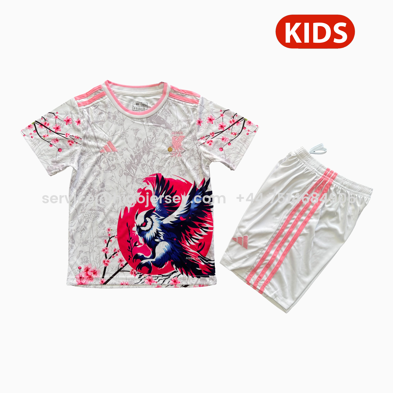 Higojerseys-Japan 25-26 Owl Pink Special Kids Kit