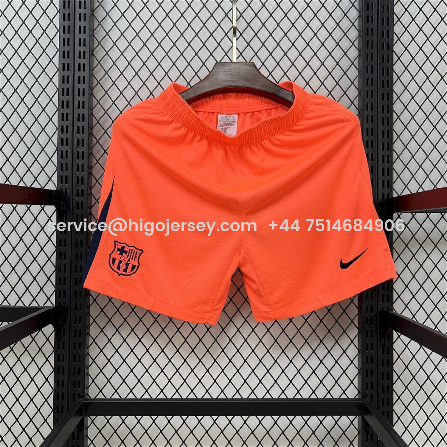Higojerseys-Barcelona 25-26 Third Orange Shorts - Fans Version