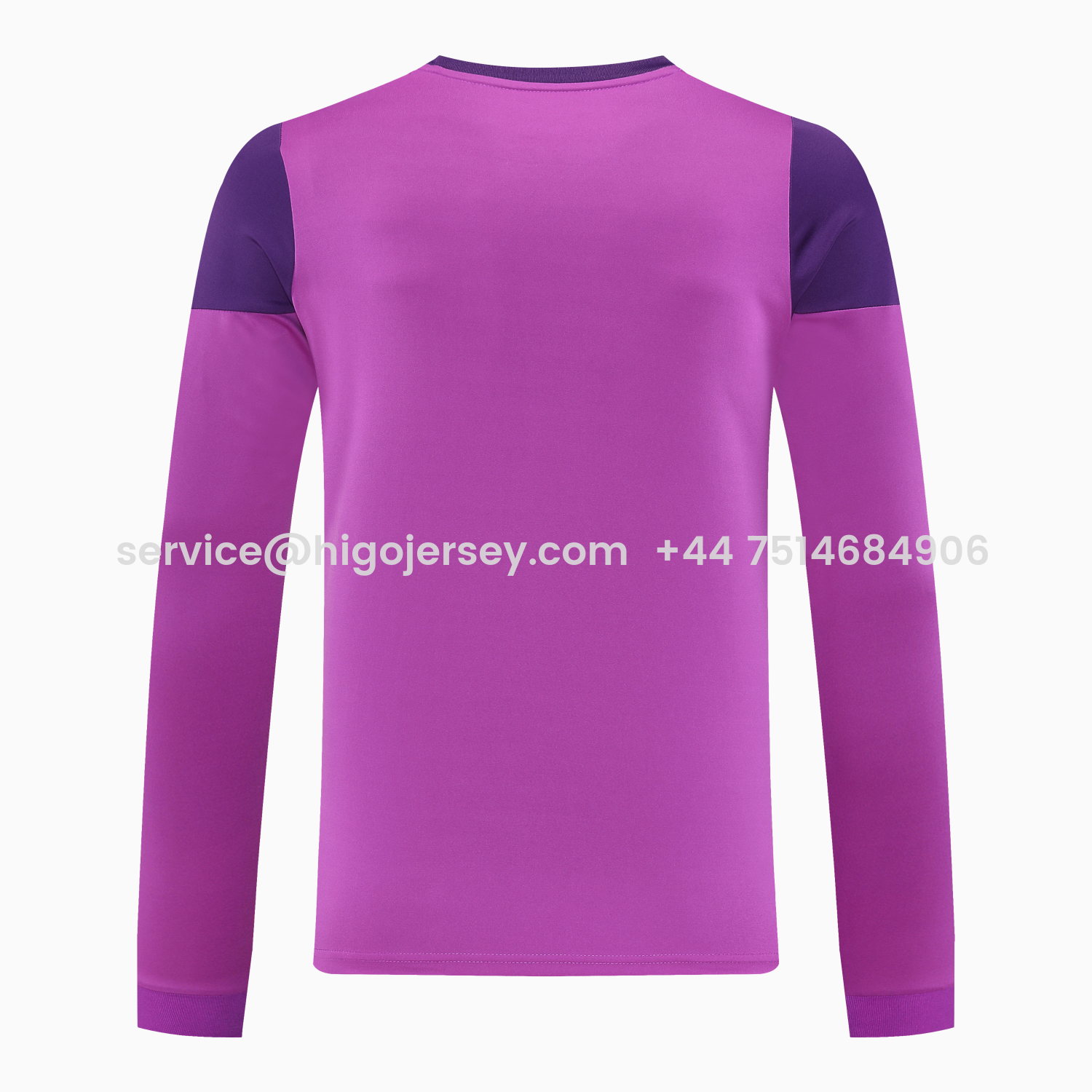 Higojerseys-Real Madrid 25-26 Longt-Sleeve Training Set - Purple Top & Purple Shorts