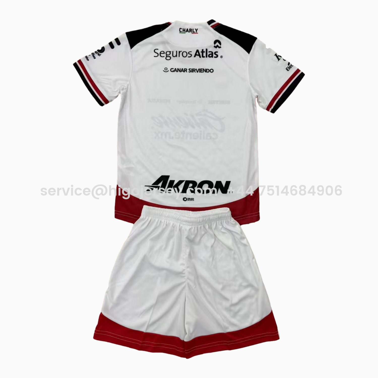 Higojerseys-Atlas 25-26 Away White Men's Adult Jersey Set - Fans Version