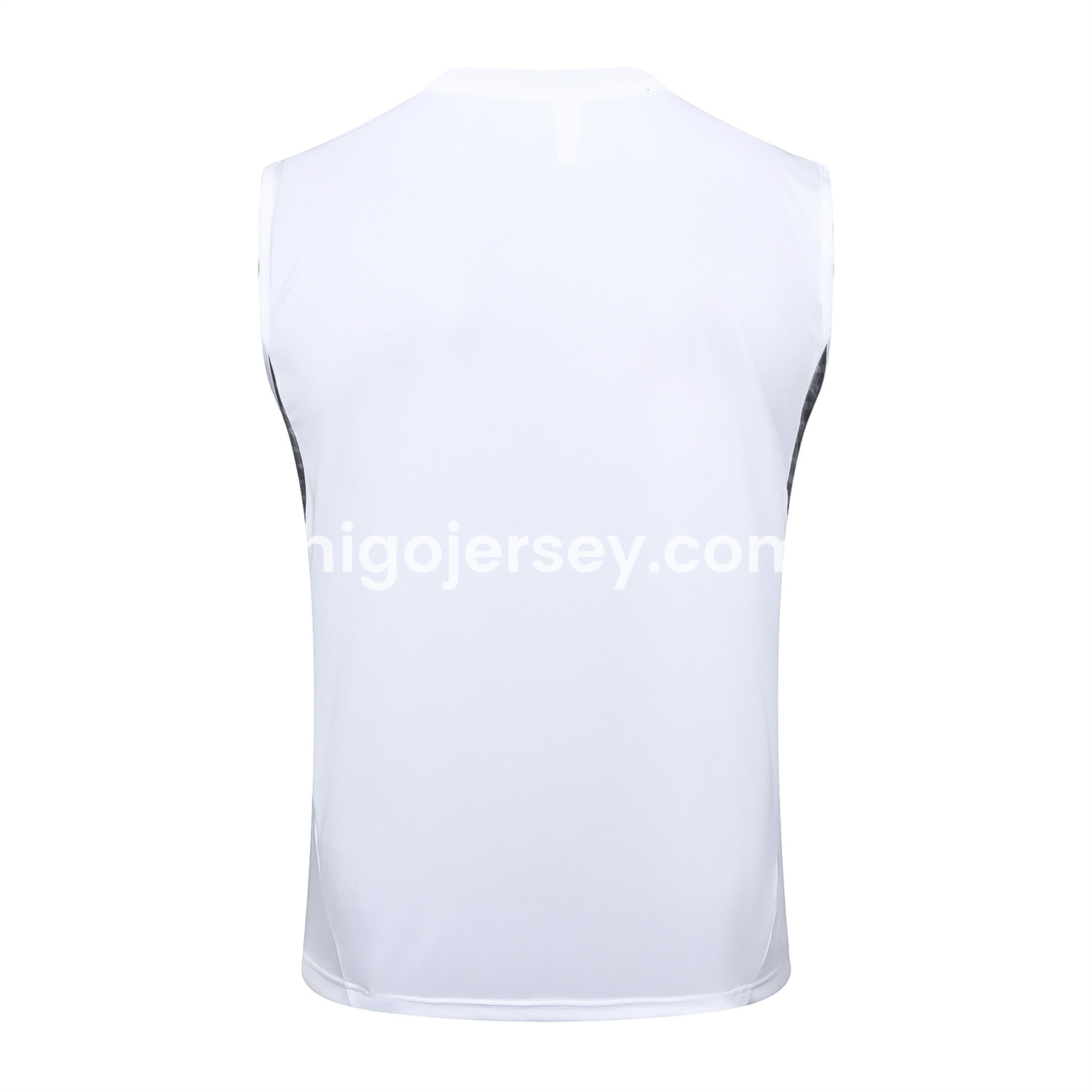 Higojerseys-Real Madrid 25-26 Vest Training Set - White Vest and Black Shorts