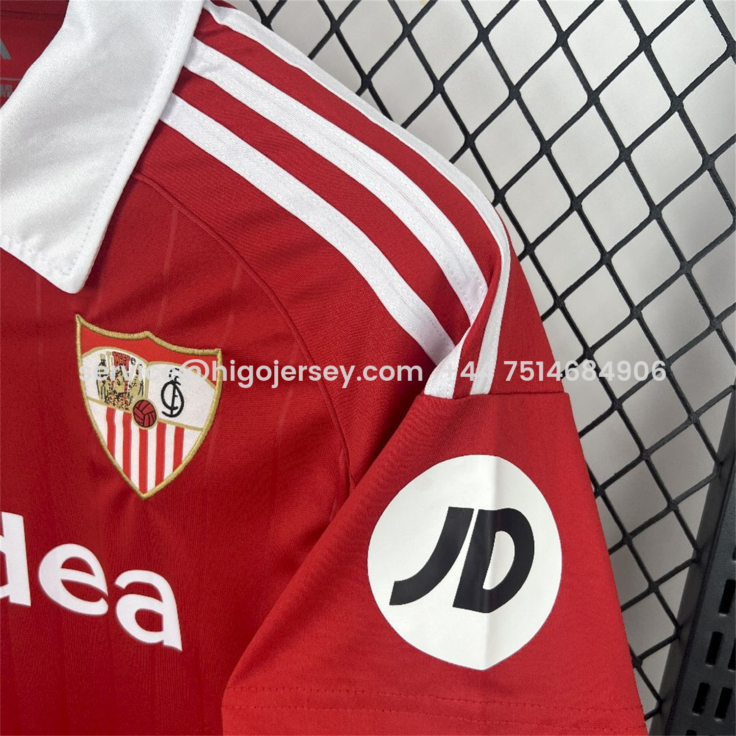 Higojerseys-Sevilla 25-26 Away Red Jersey - Fans Version