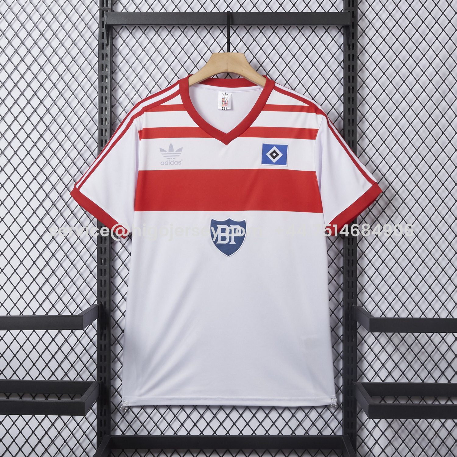 Higojerseys-Retro Hamburger SV 1982-83 Champion Home Jersey