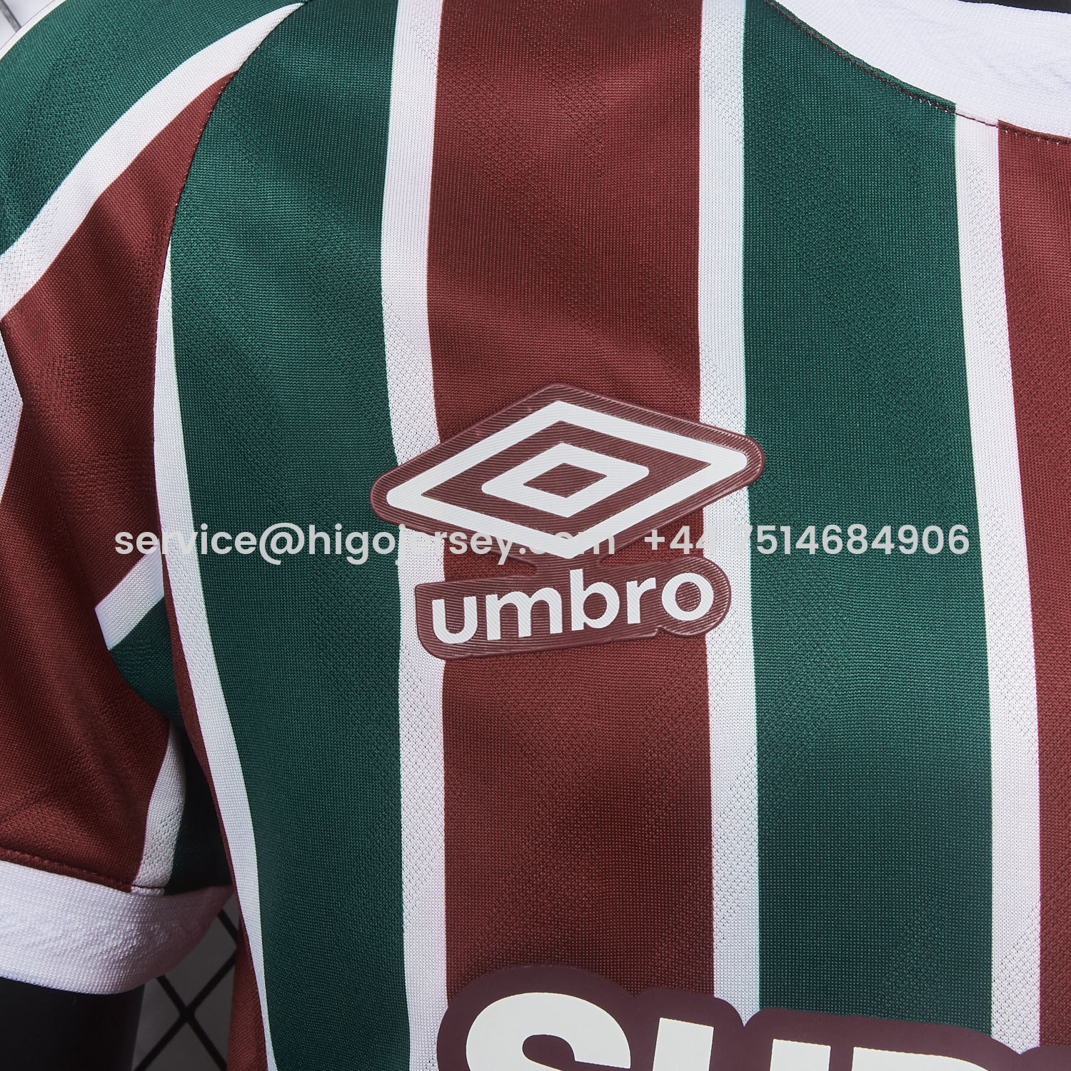 Higojerseys-Fluminense 25-26 Home Jersey With Chest Sponsor - Player Version
