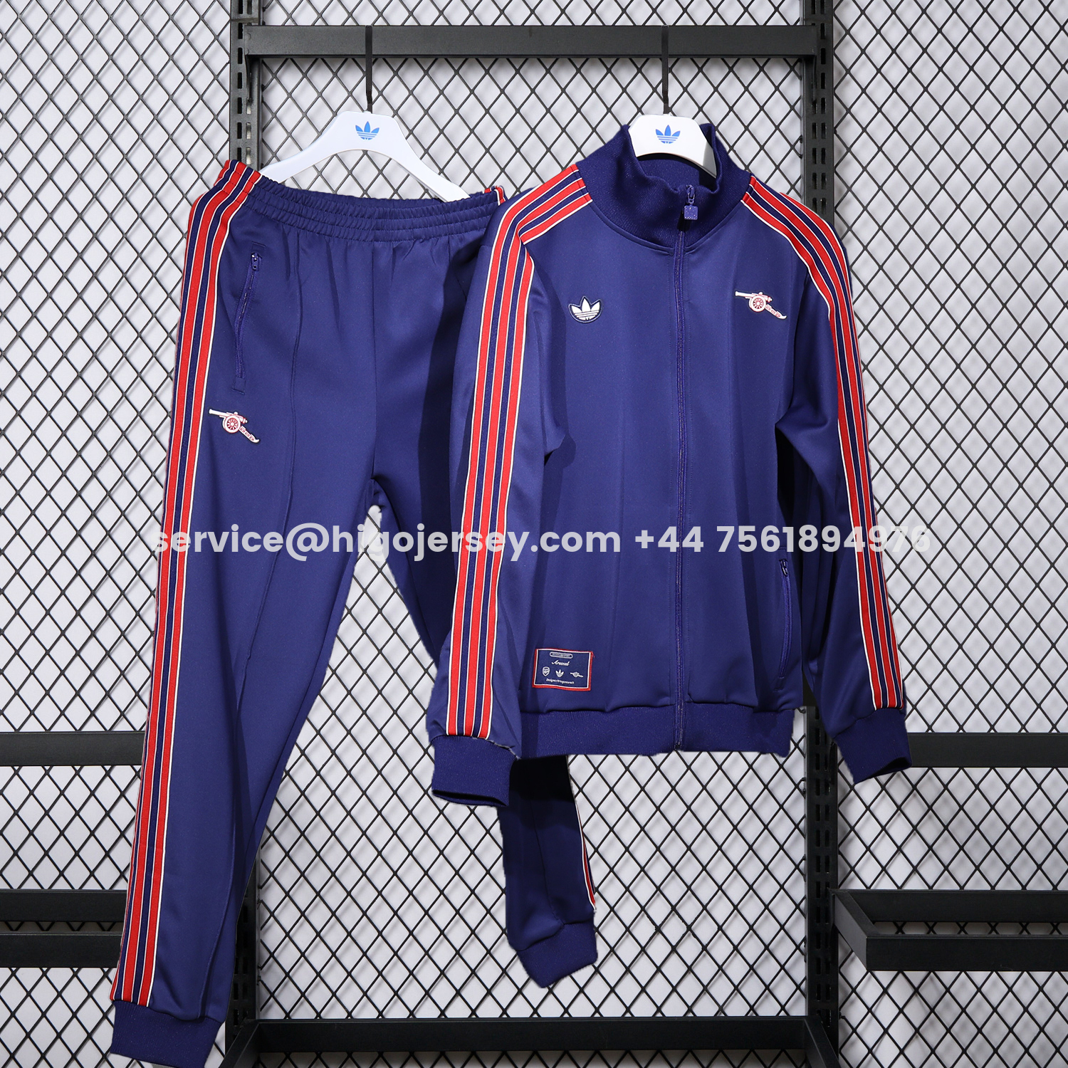 Higojerseys-Arsenal 25-26 Red Lines Training Set - Purple Top and Purple Pants