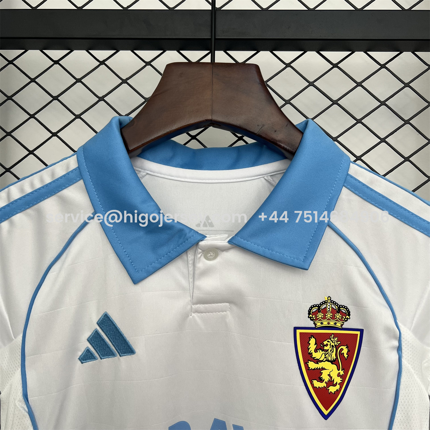 Higojerseys-Real Zaragoza 25-26 Home Kids Kit