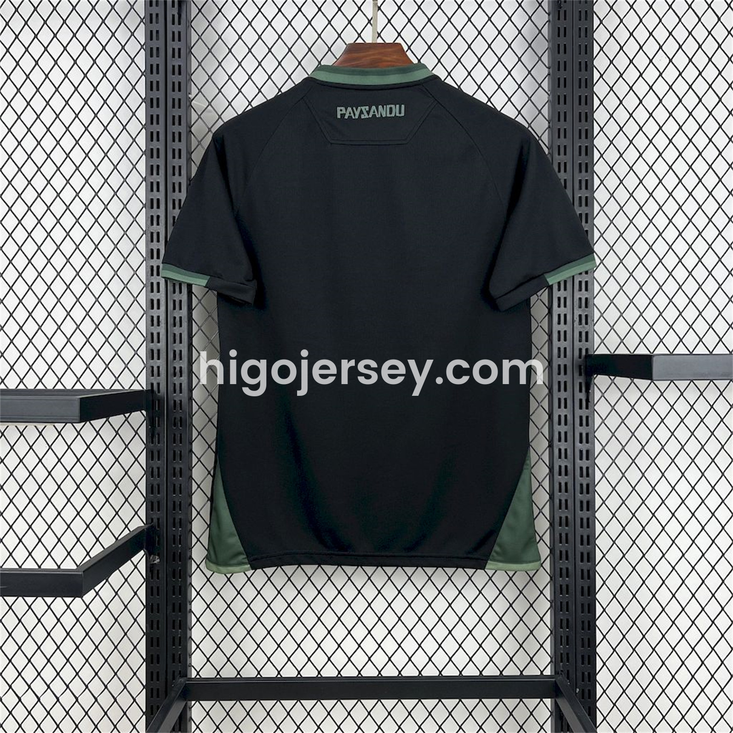 Higojerseys-Paysandu 25-26 Black Training Unsponsored Jersey - Fans Version