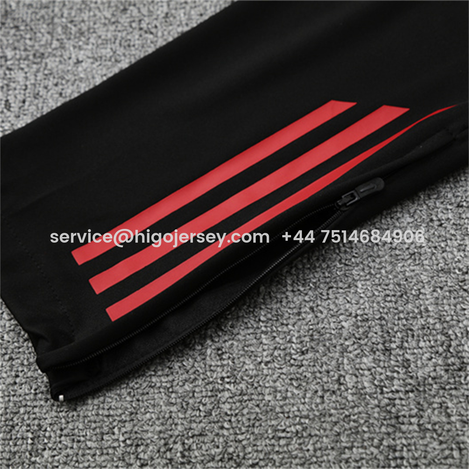 Higojerseys-Liver.pool 25-26 Kids Long Sleeve Training Set - Black Top & Black Pants