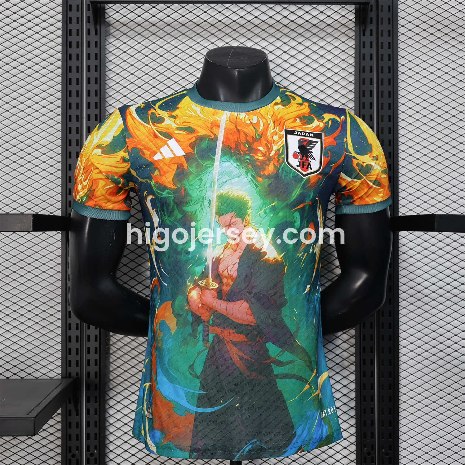 Higojerseys-Japan 25-26 Roronoa Zoro Green Special Jersey - Player Version