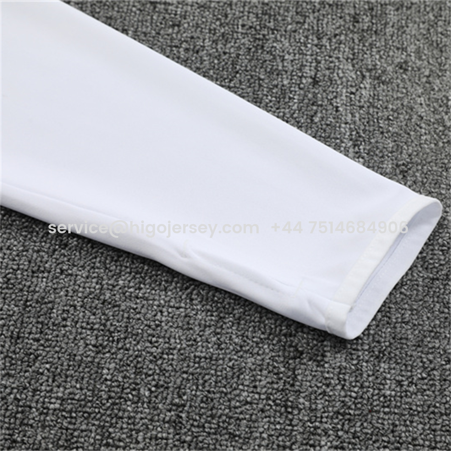 Higojerseys-Real Madrid 25-26 Long Sleeve Training Set - White Top & Blue Pants