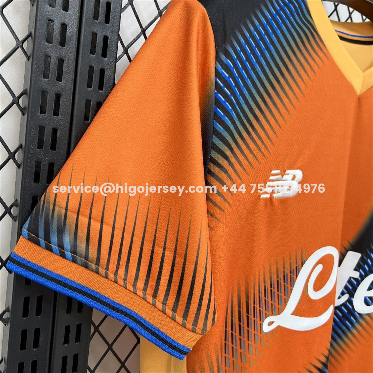 Higojerseys-Atalanta 25-26 Third Orange And Blue Jersey - Fans Version