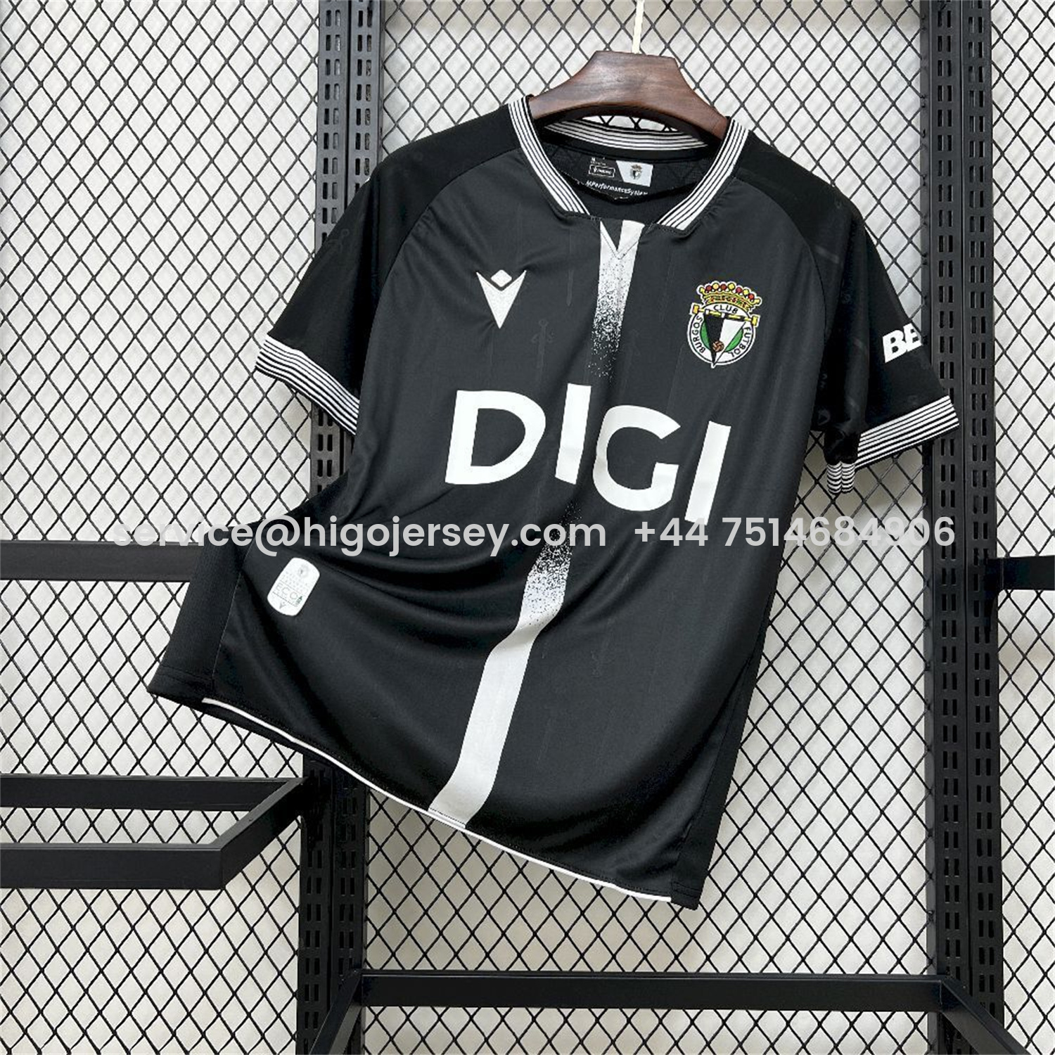 Higojerseys-Burgos 25-26 Away Black Jersey - Fans Version