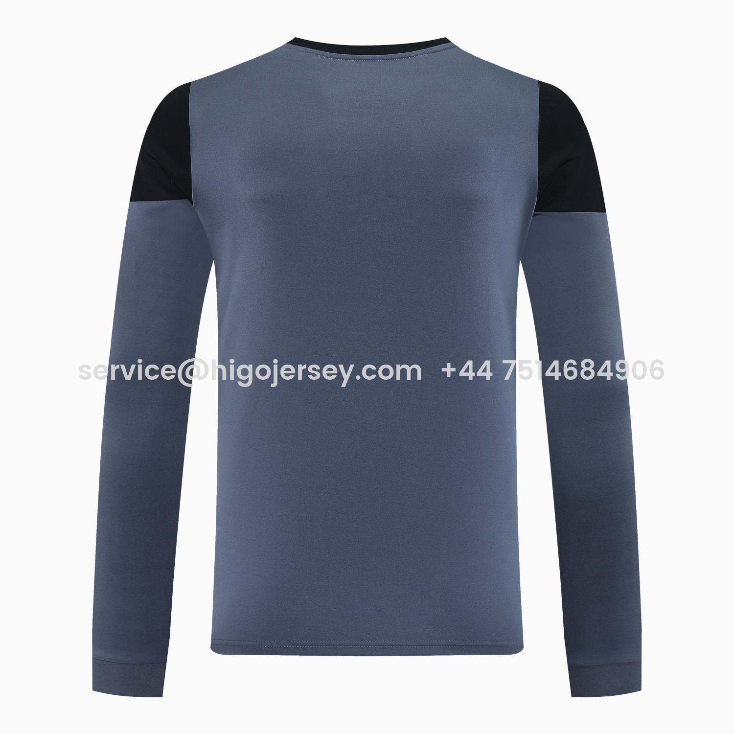 Higojerseys-Real Madrid 25-26 Long-Sleeve Training Set - Deep Gray Top & Gray Shorts