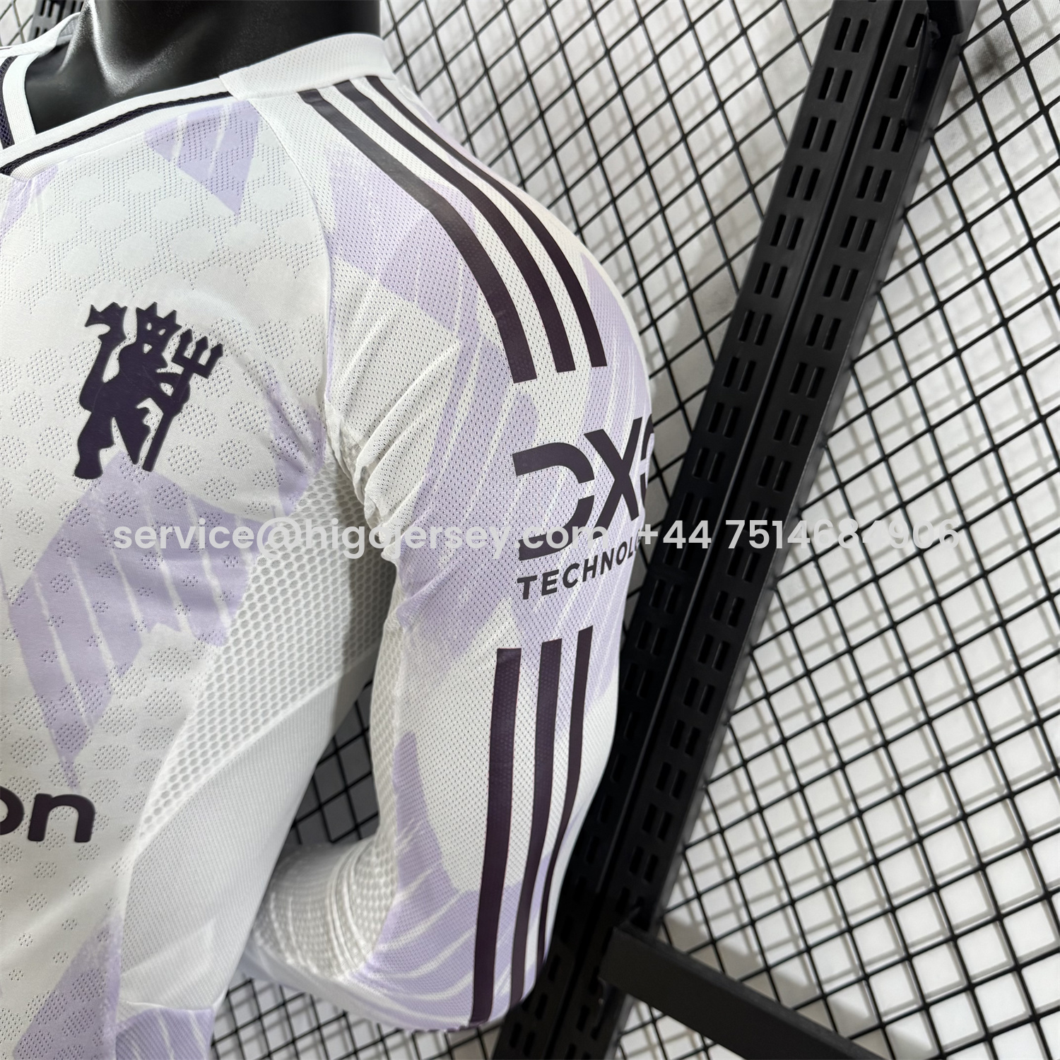 Higojerseys-Manchester United 25-26 Away Long Sleeves Jersey - Player Version