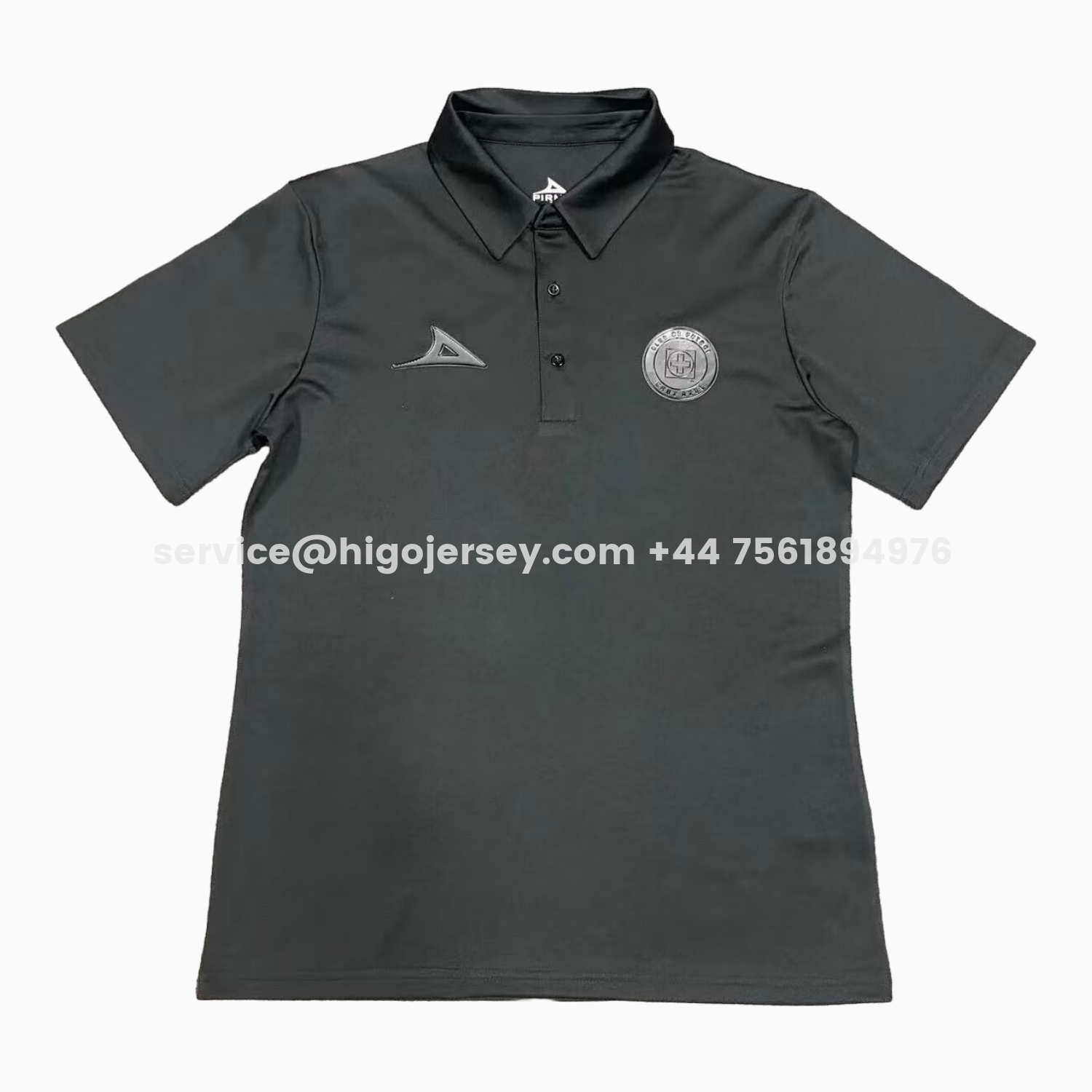 Higojerseys-Cruz Azul 25-26 Black Polo Shirt
