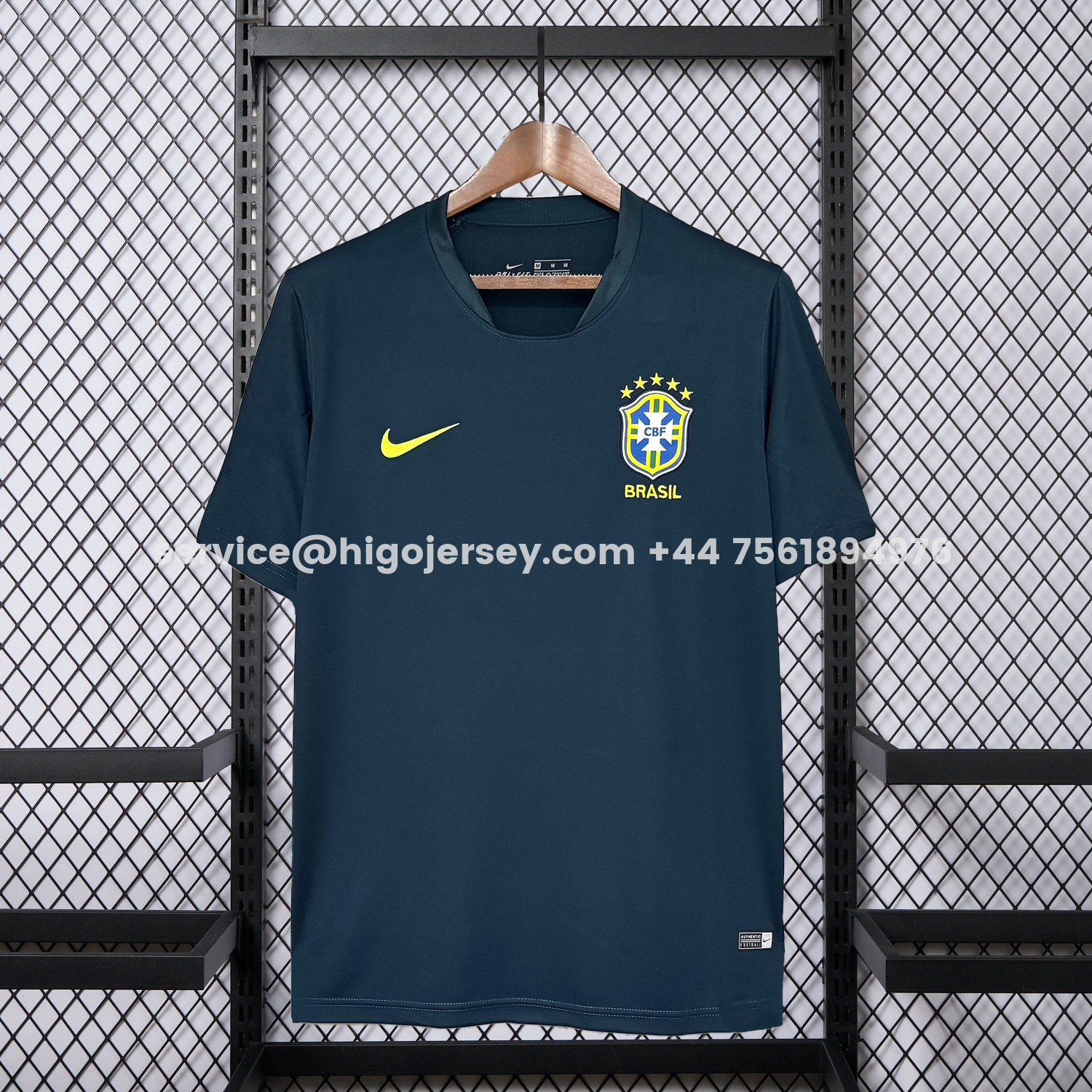 Higojerseys-Brazil 2026 Dark Blue Training Jersey - Fans Version