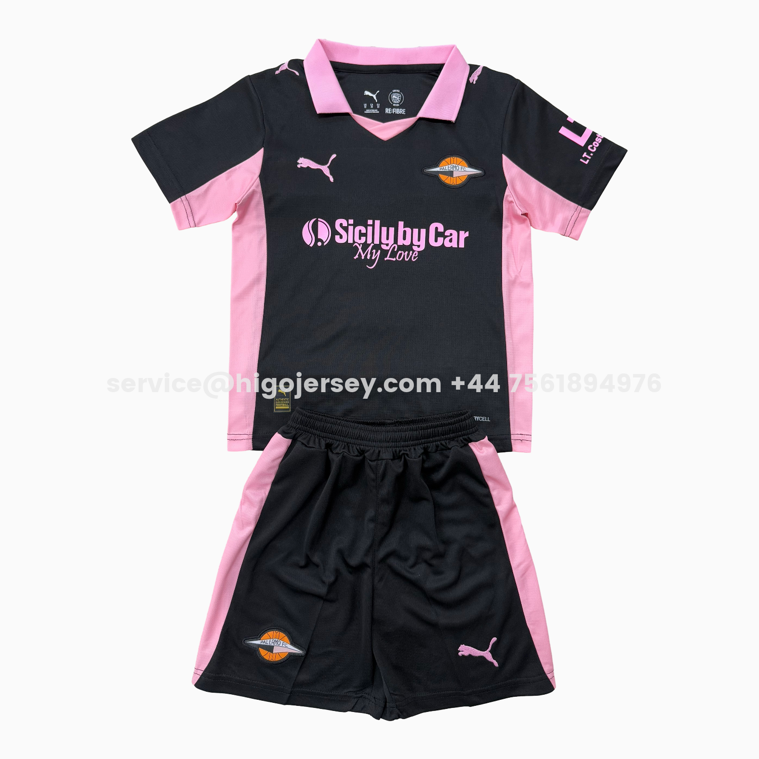 Higojerseys-Palermo 25-26 Away Men's Adult Jersey Set - Fans Version
