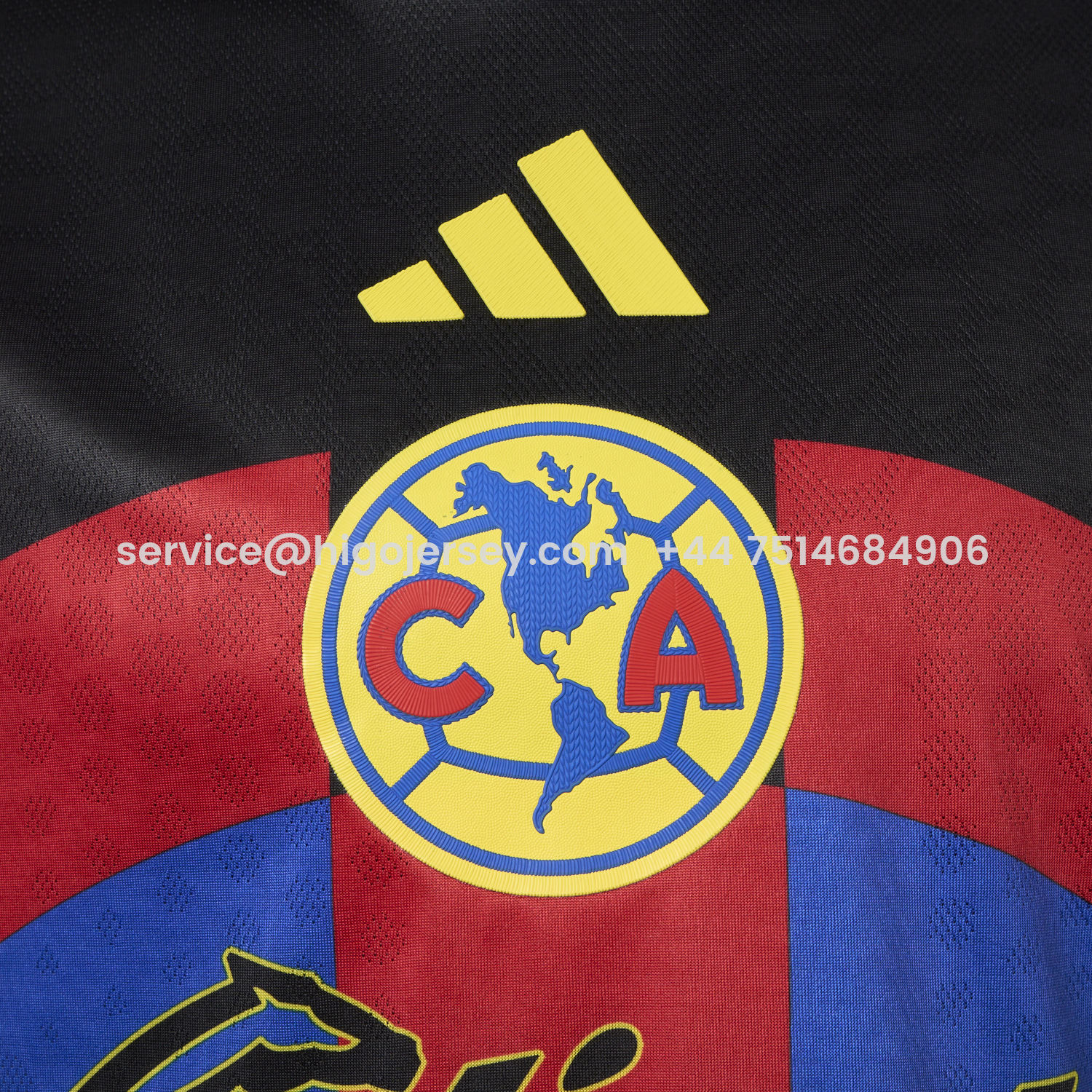Higojerseys-【El Día de Muertos Font】Club América 25-26 Home Yellow Jersey - Player Version