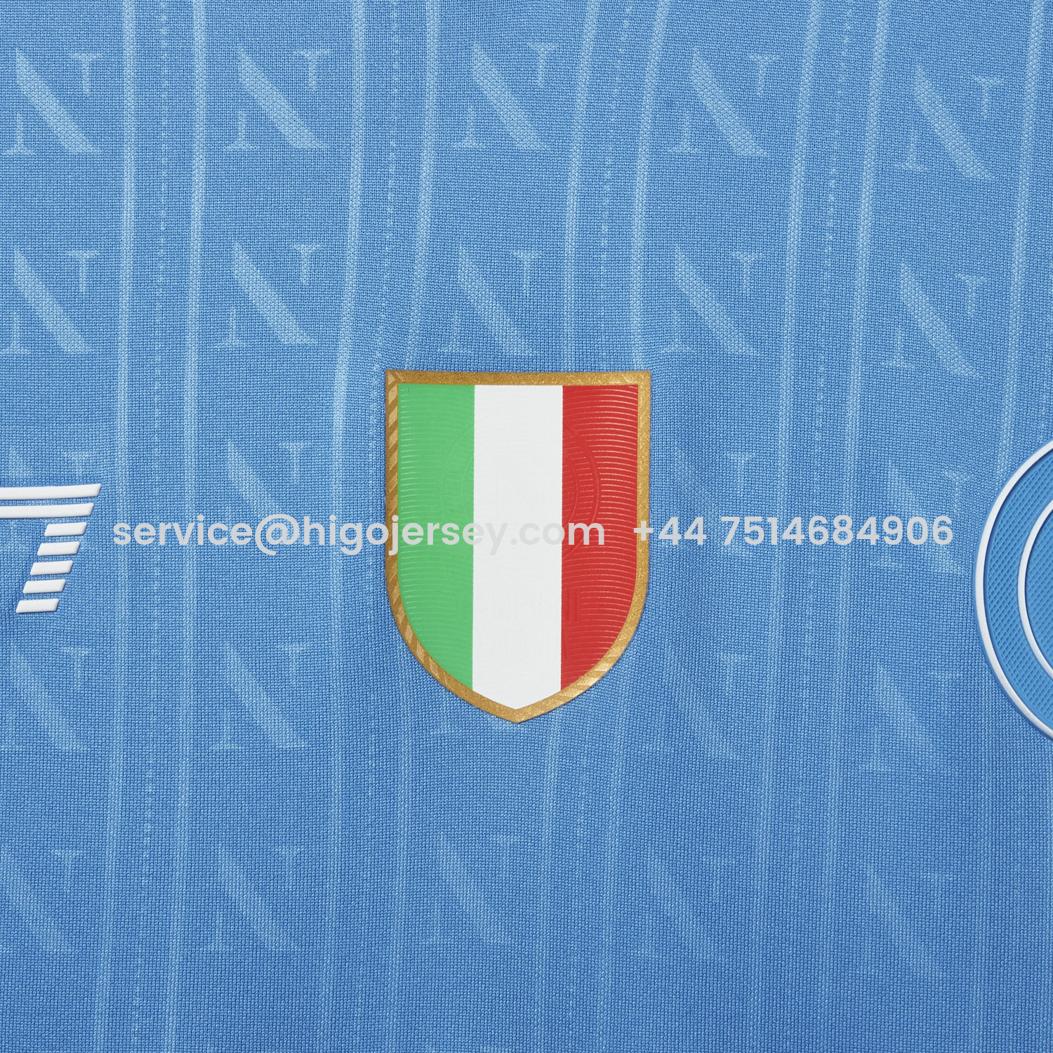 Higojerseys-Napoli 25-26 European Home Blue Jersey - Fans Version