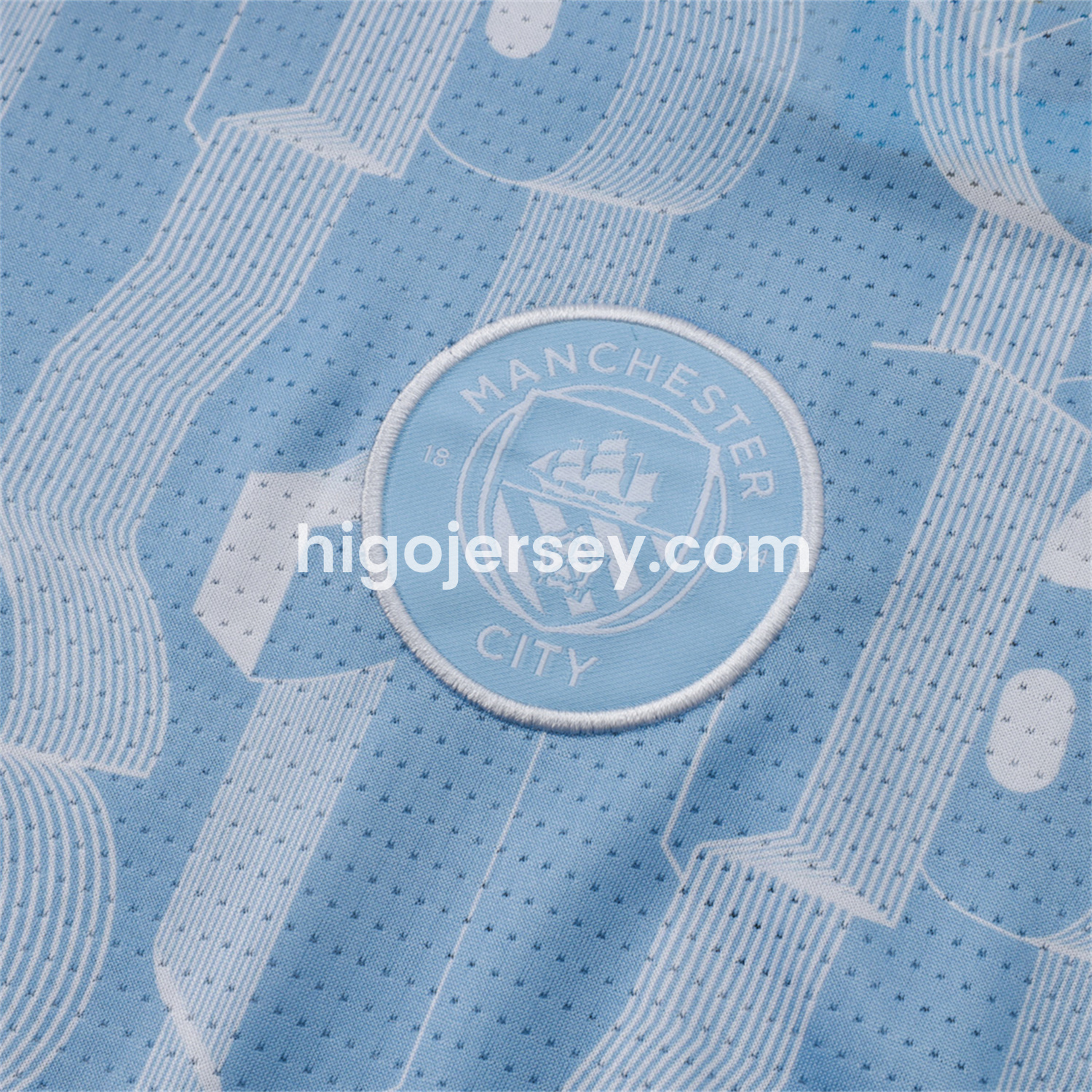 Higojerseys-Manchester United 24-25 Short-Sleeve Training Set - Light Blue