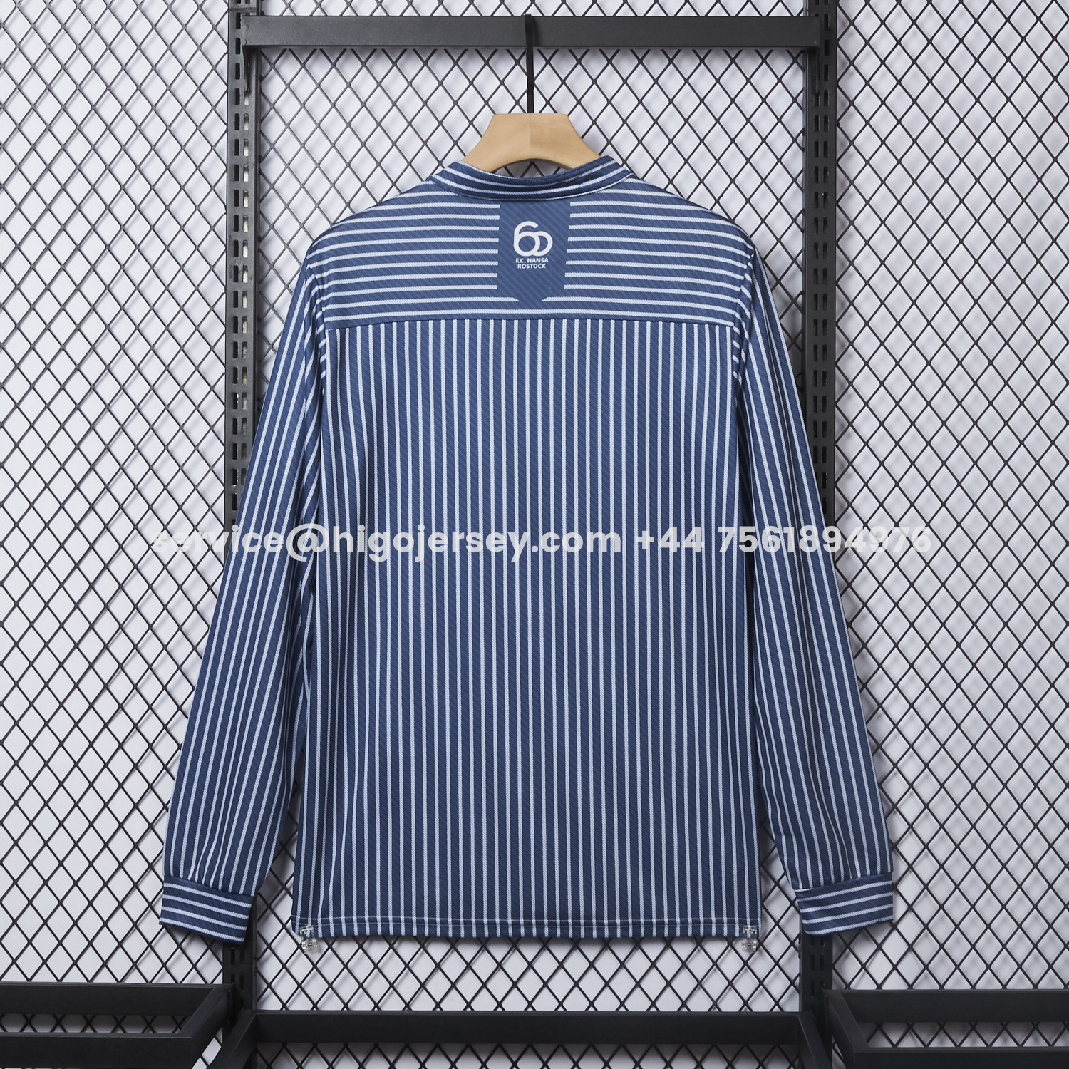 Higojerseys-Hansa Rostock 25-26 60-Year Anniversary Fisherman Jersey - Fans Version