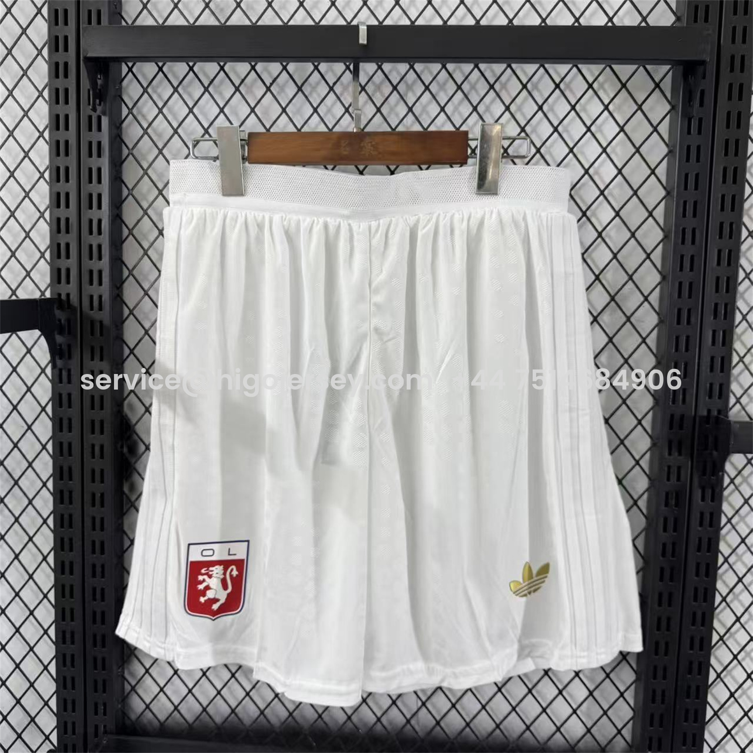 Higojerseys-Lyon 25-26 Anniversary White Shorts - Player Version