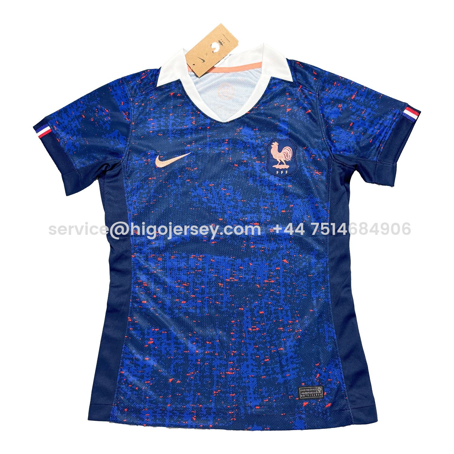 Higojerseys-Women's France 2025 Women's Team Home Jersey