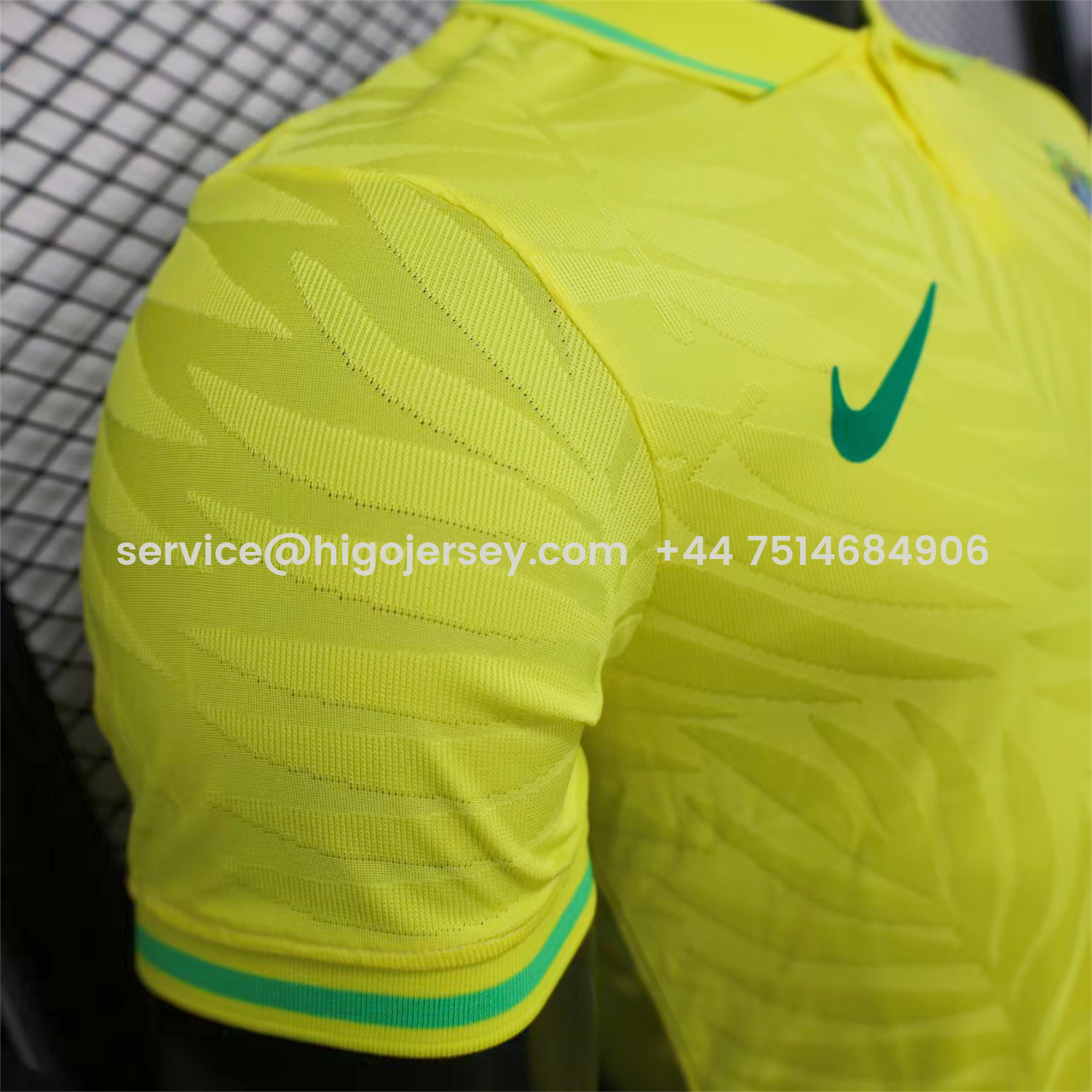 Higojerseys-Brazil 25-26 Fern Yellow Polo Jersey - Player Version