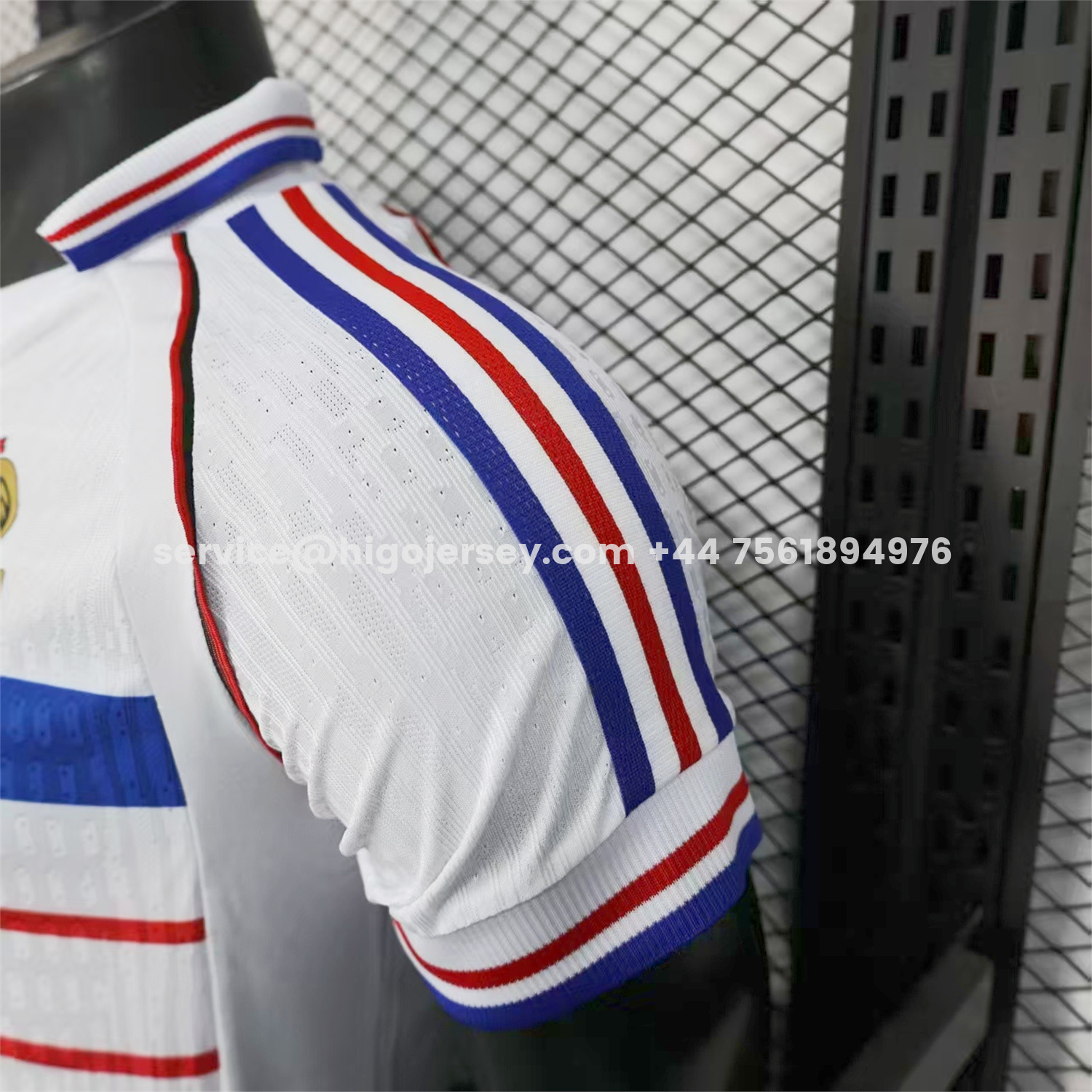 Higojerseys-Retro France 1998 Away White Jersey - Player Version