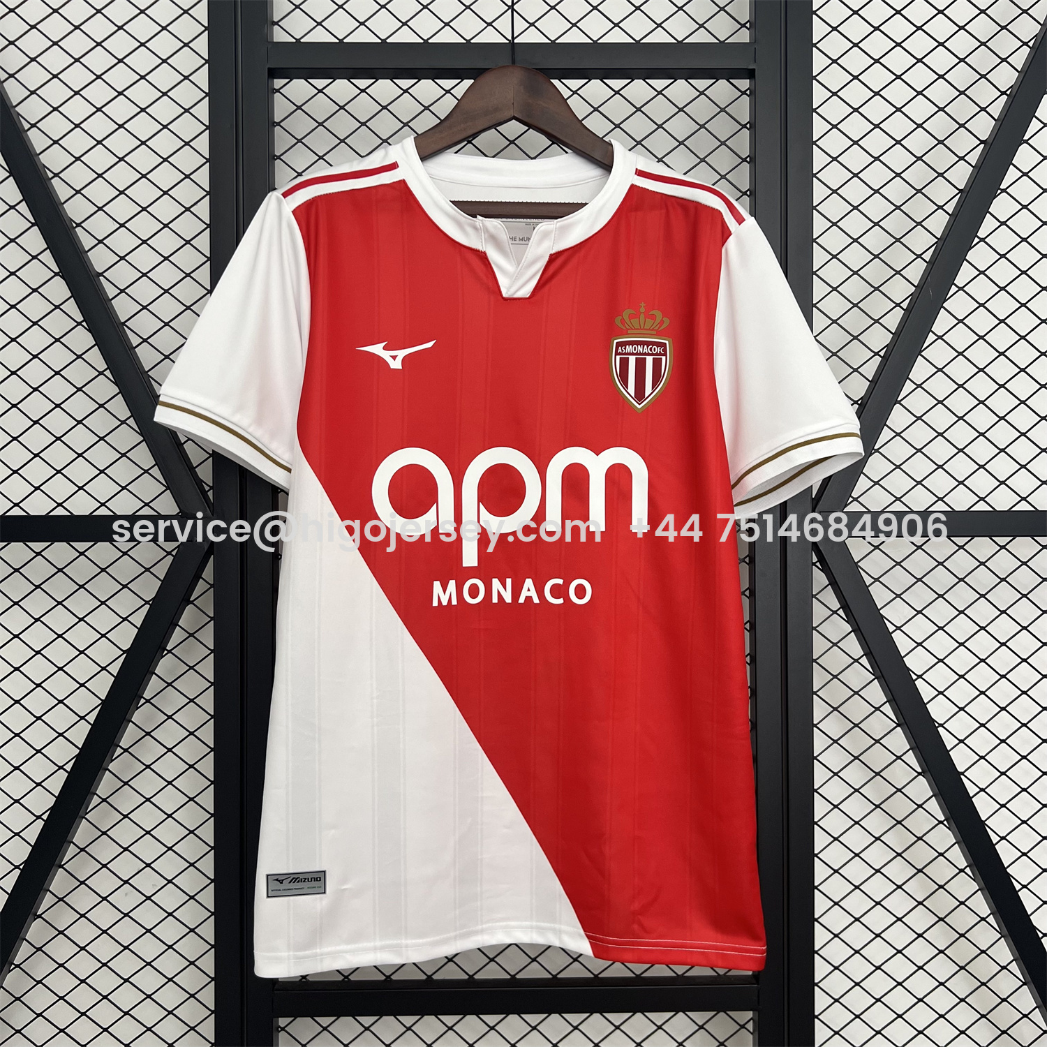 Higojerseys-AS Monaco 25-26 Home Jersey - Fans Version