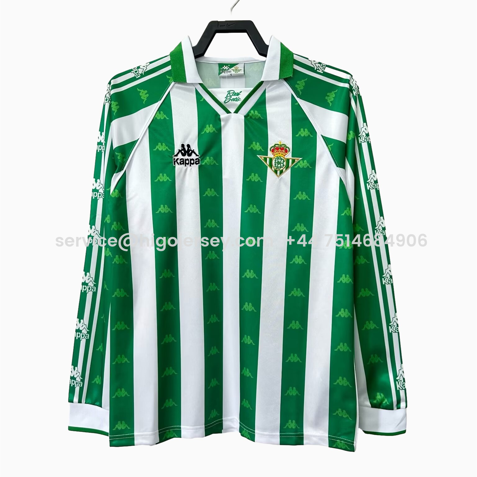 Higojerseys-Retro Real Betis 95-97 Home Stadium Long Sleeve Jersey