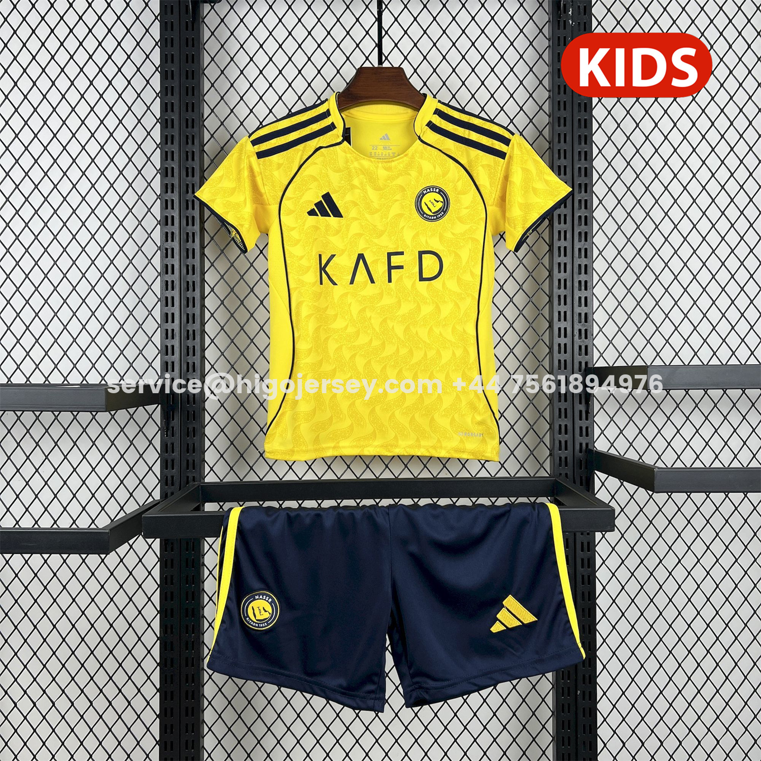 Higojerseys-Al Nassr Riyadh Victory 25-26 Home Kids Kit