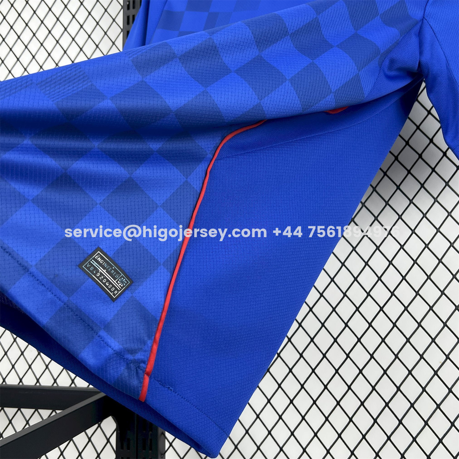 Higojerseys-Croatia 2026 Away Blue Jersey - Fans Version