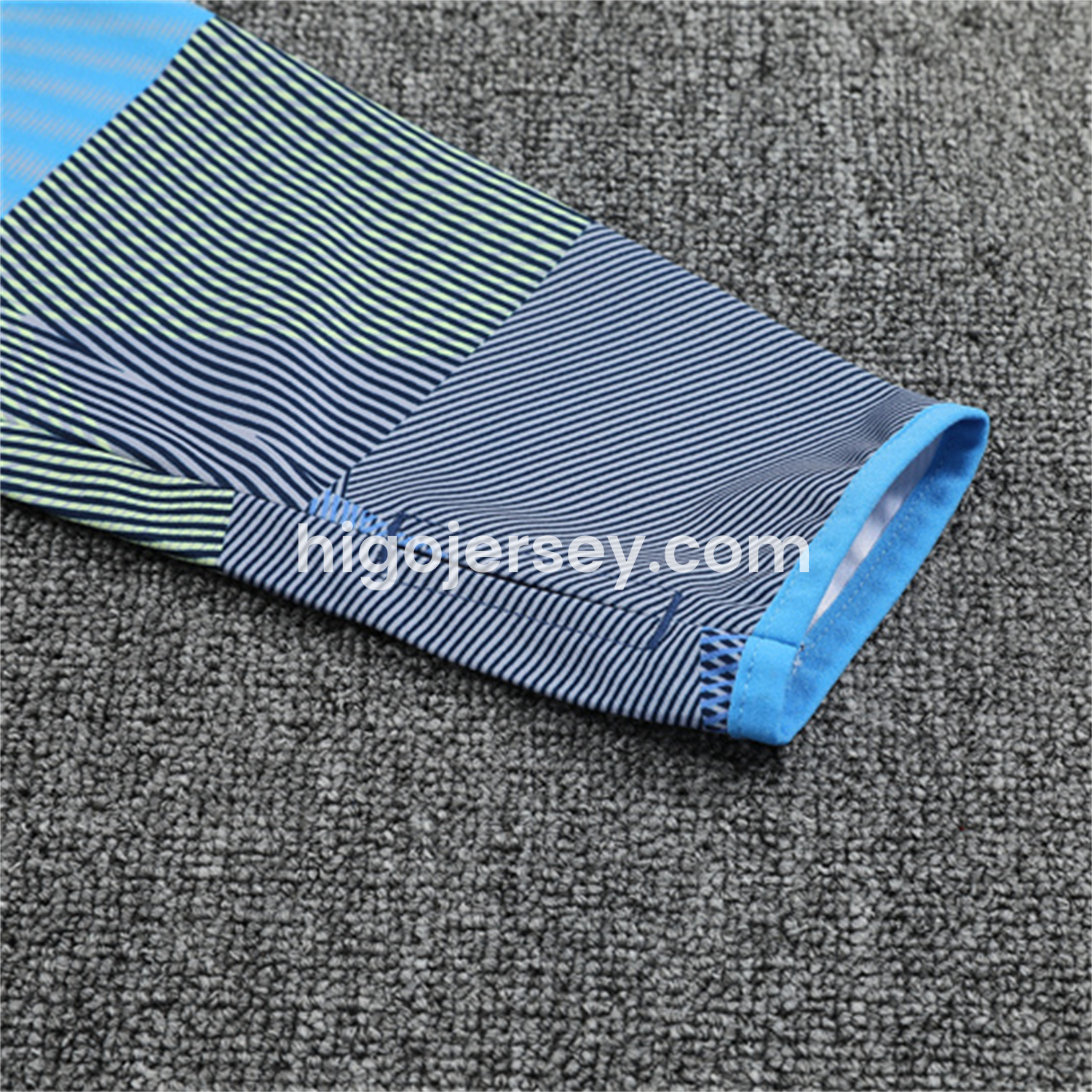 Higojerseys-Real Madrid 25-26 Long Sleeves Training Set - Blue-Gray Camouflage Top & Blue Pants