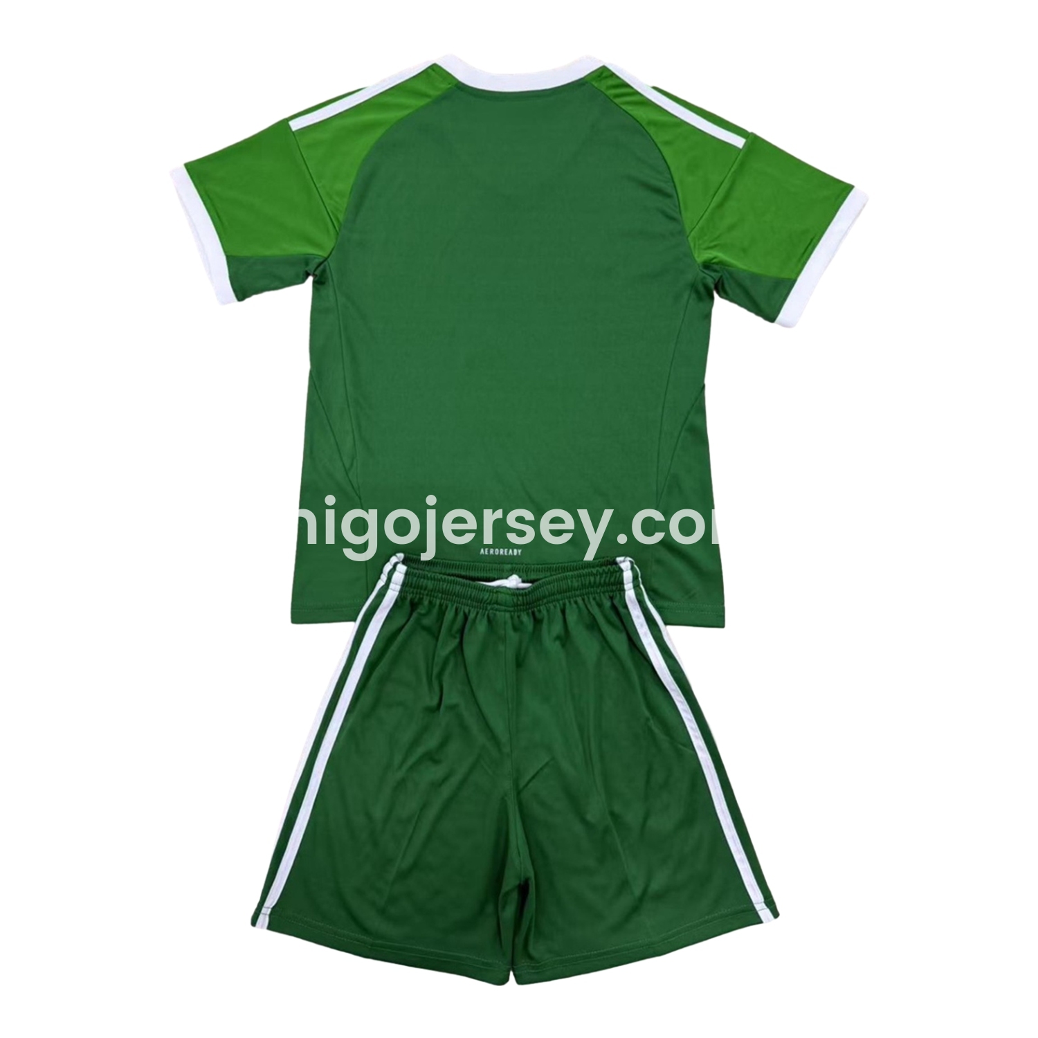 Higojerseys-Mexico 2025 Throwback Trefoil Green Goalkeeper Men's Adult Jersey Set - Fans Version