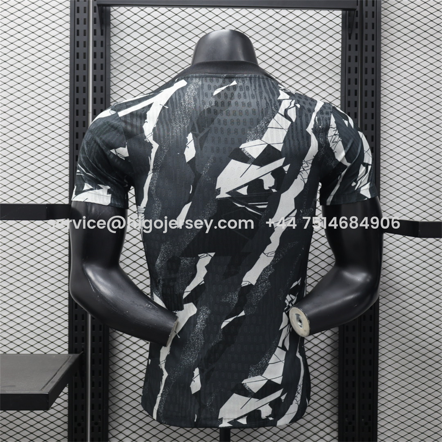 Higojerseys-Al Ittihad Jeddah United 25-26 Black Pre-Match Jersey - Player Version