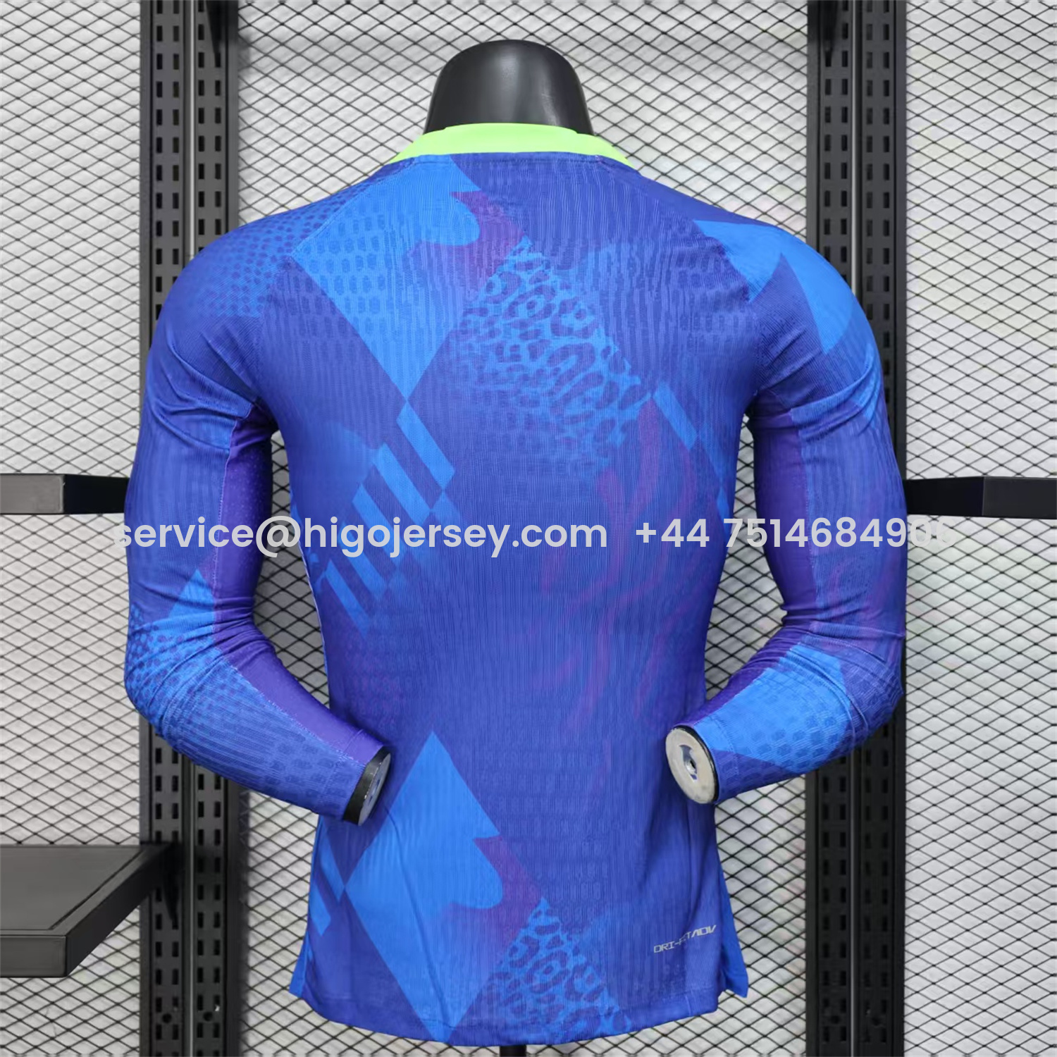 Higojerseys-Brazil 2025 Women's Team Away Long Sleeves Jersey - Men's Player Version