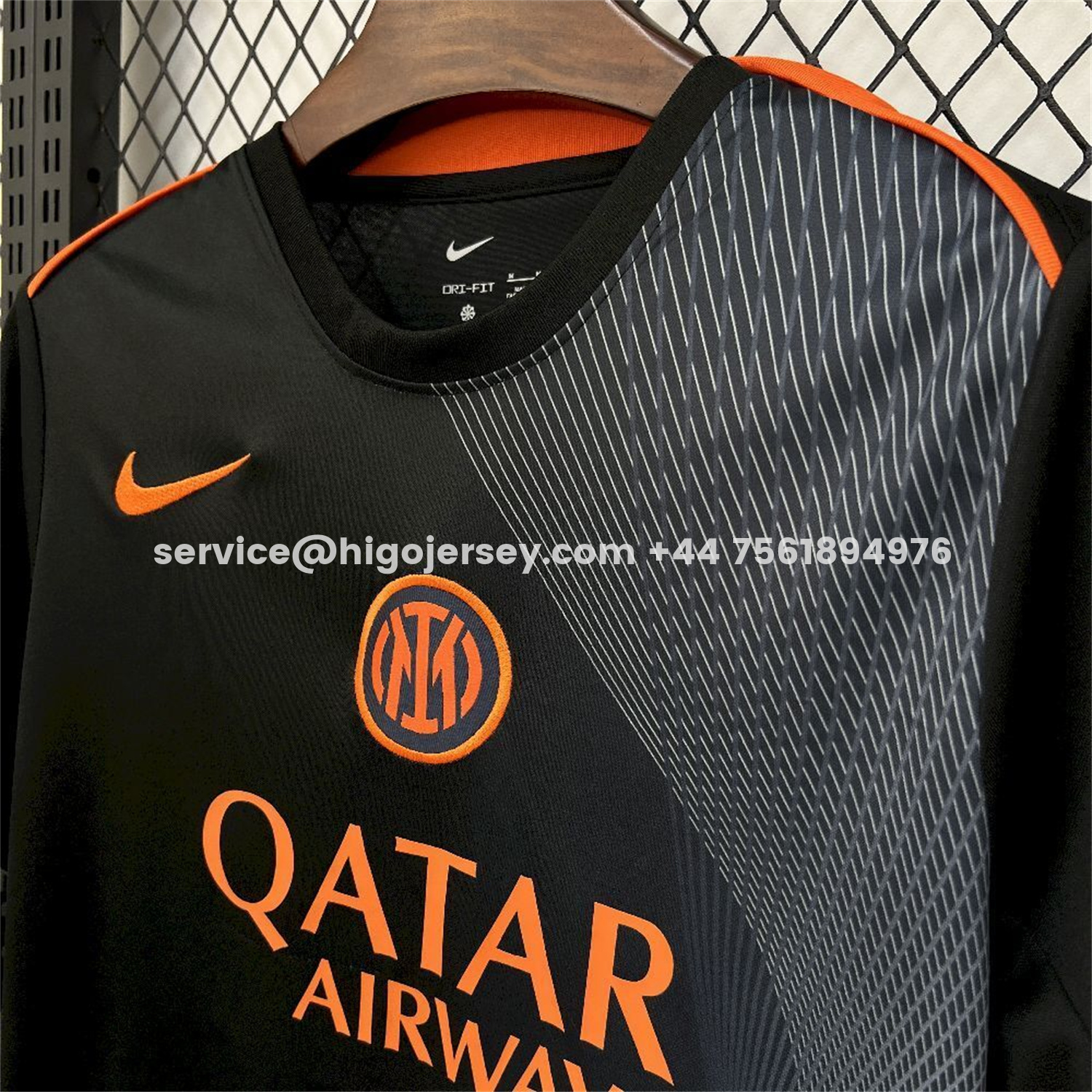 Higojerseys-Inter Milan 25-26 Orange And Black Training Jersey - Fans Version