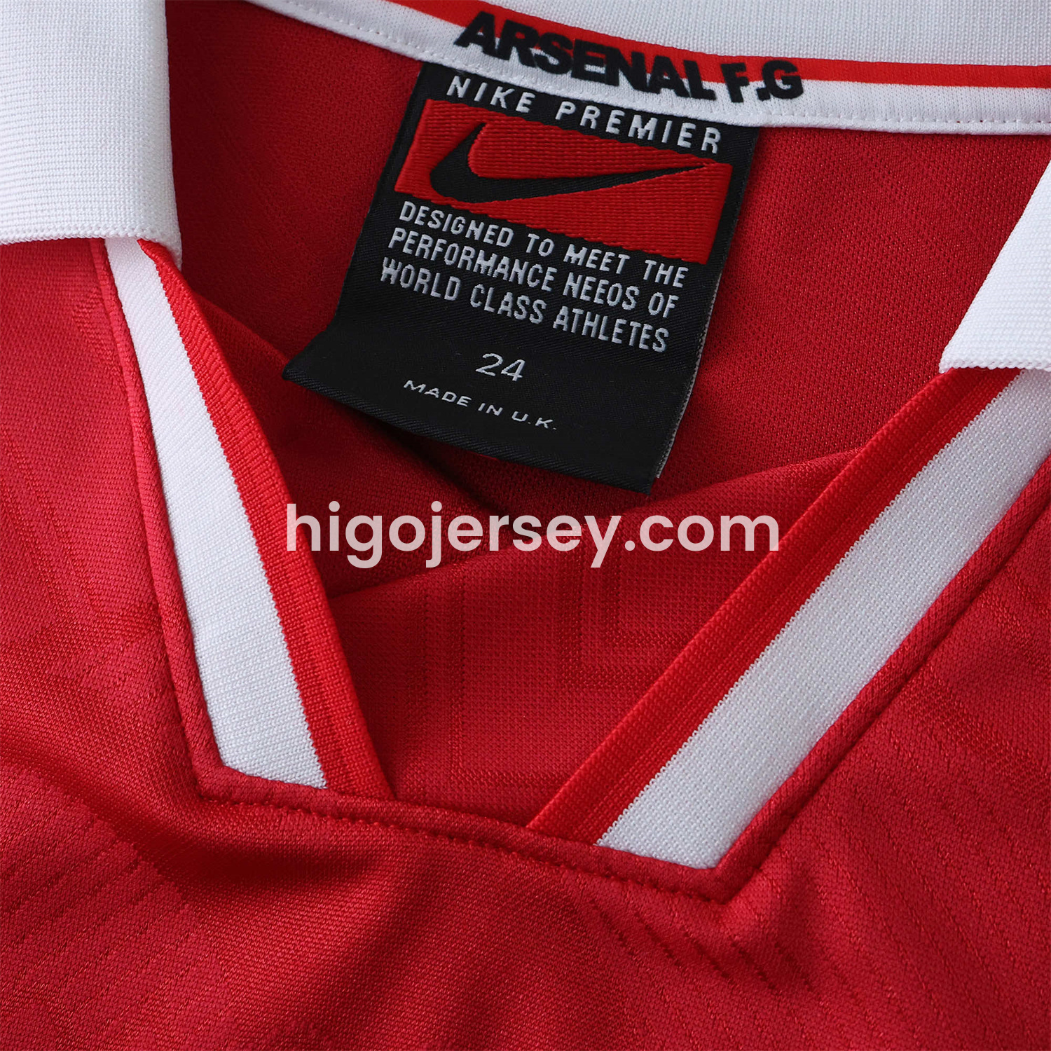 Higojerseys-Retro Arsenal 1996-97 Home Kids Kit