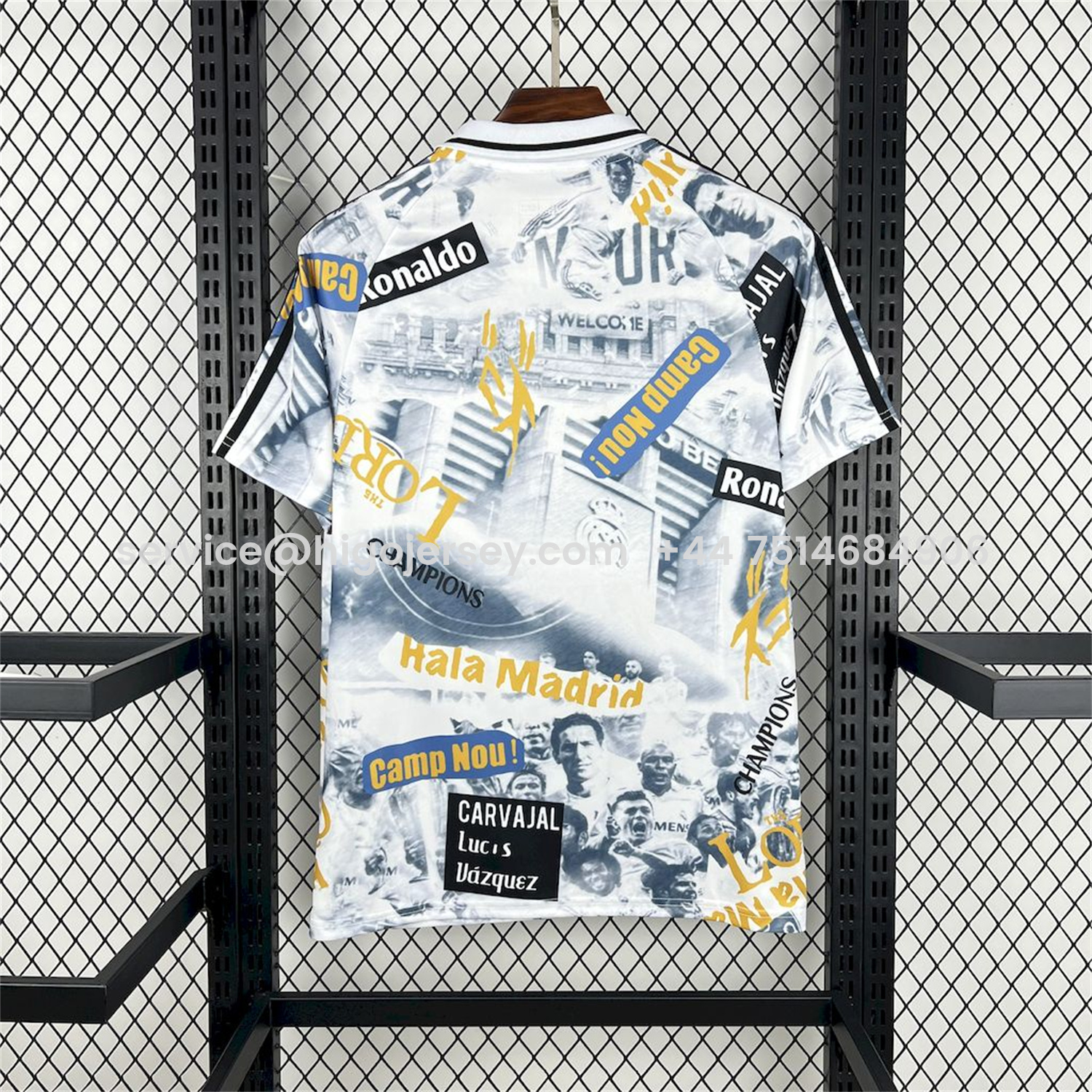 Higojerseys-Real Madrid 25-26 Capture Of Camp Nou POLO White Special Jersey - Fans Version