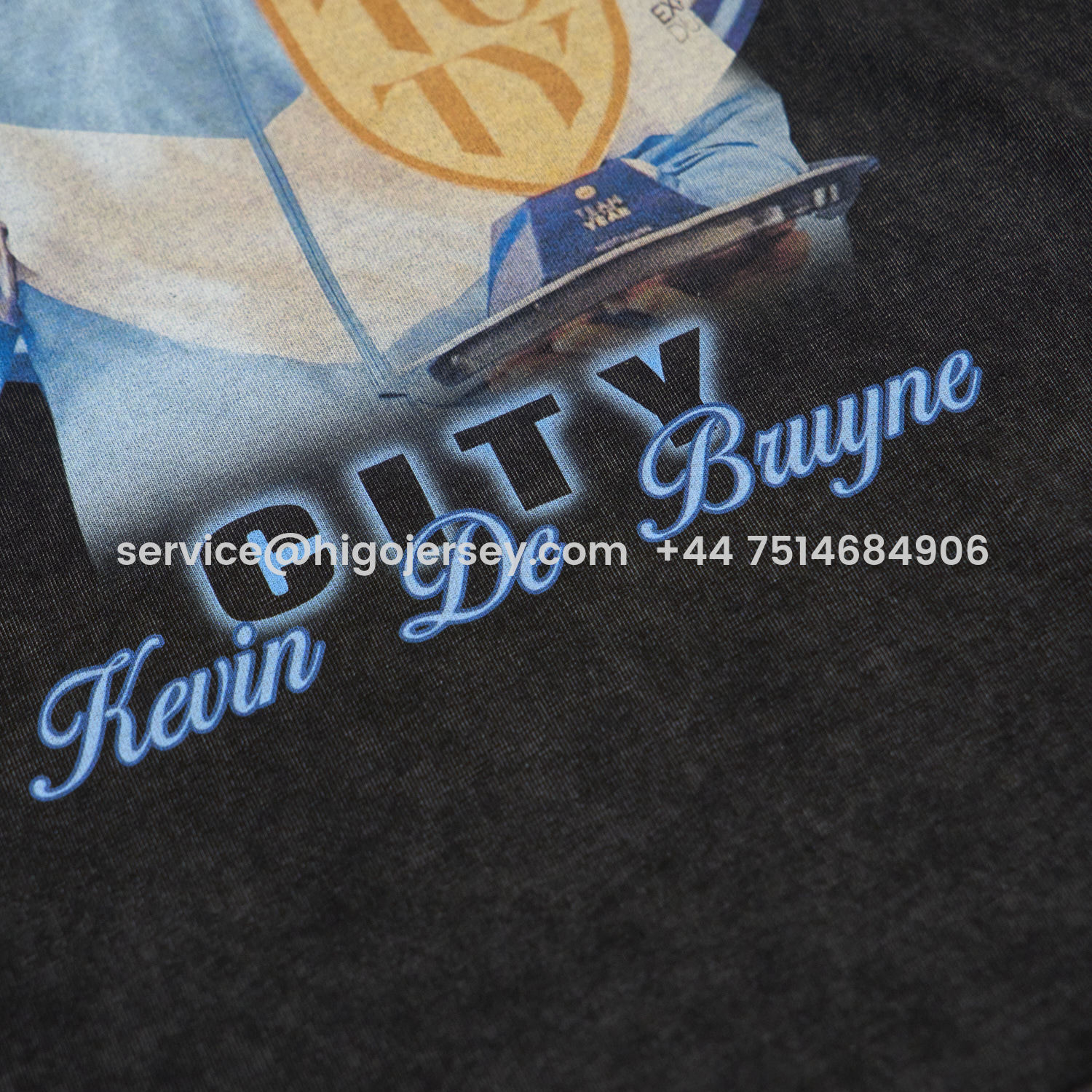 Higojerseys-Manchester City Kevin De Bruyne Cooker Oversized Washed T-Shirt