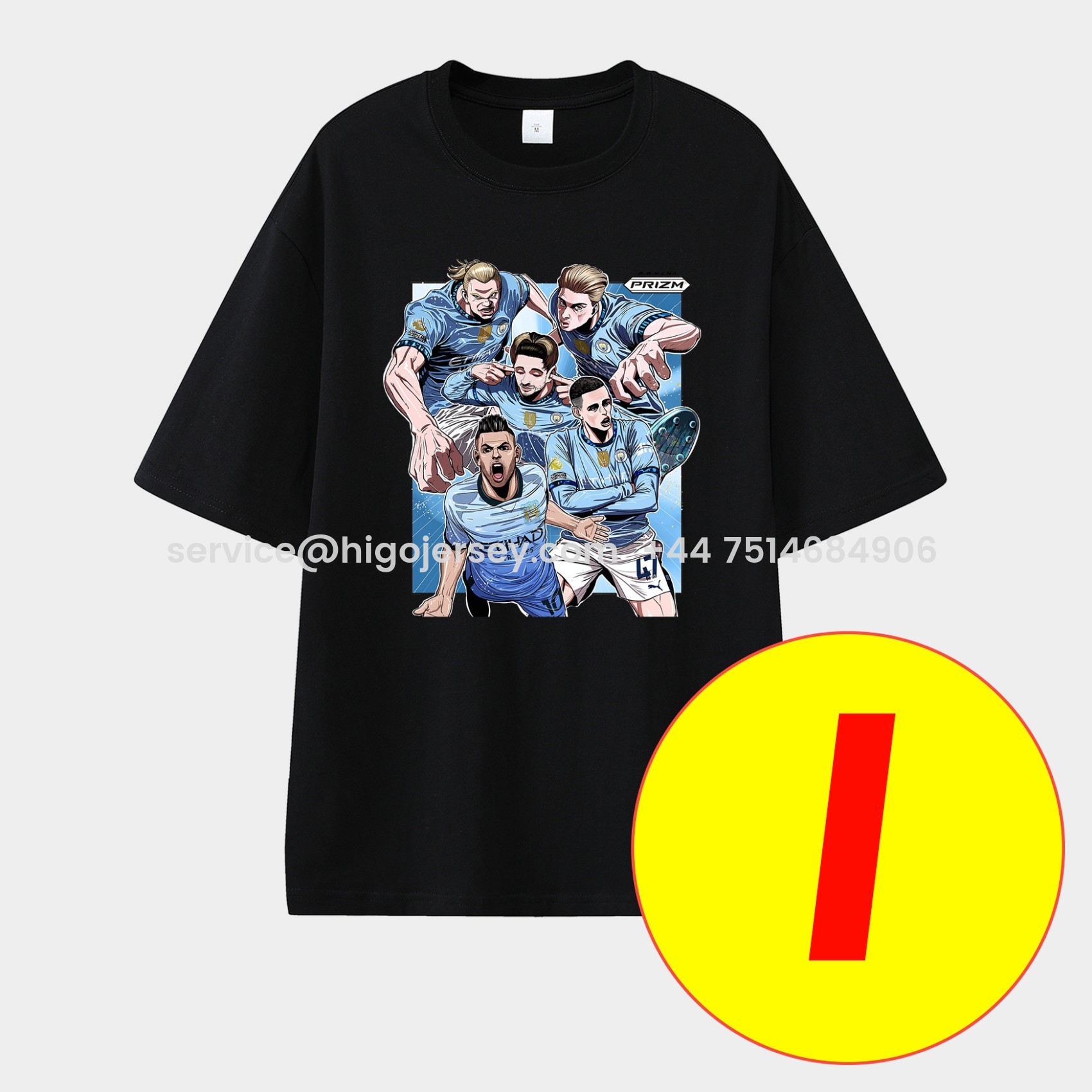 Higojerseys-Manchester City Kevin De Bruyne Career Memory Fragments Unisex Pure Cotton T-shirt